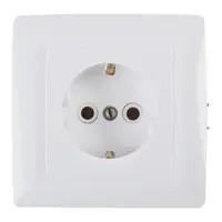 Изображение товара Розетка встраиваемая Reone с заземлением, цвет белый