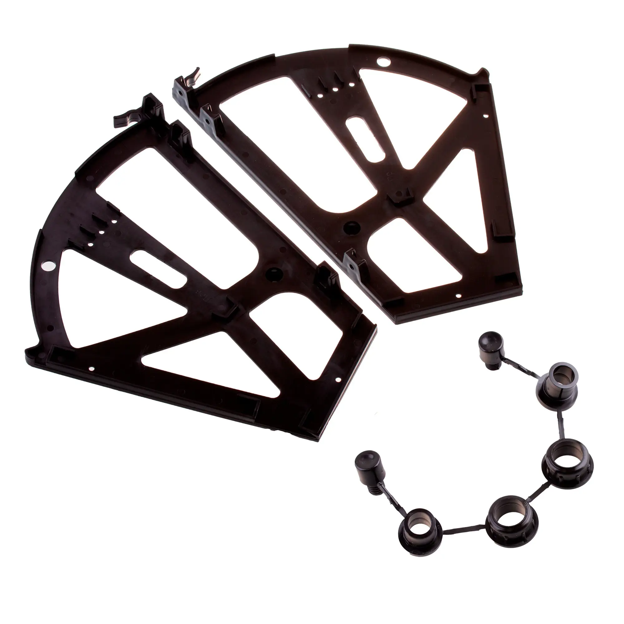 Механизм для обувниц 2 секции 210x300 мм пластик цвет черный