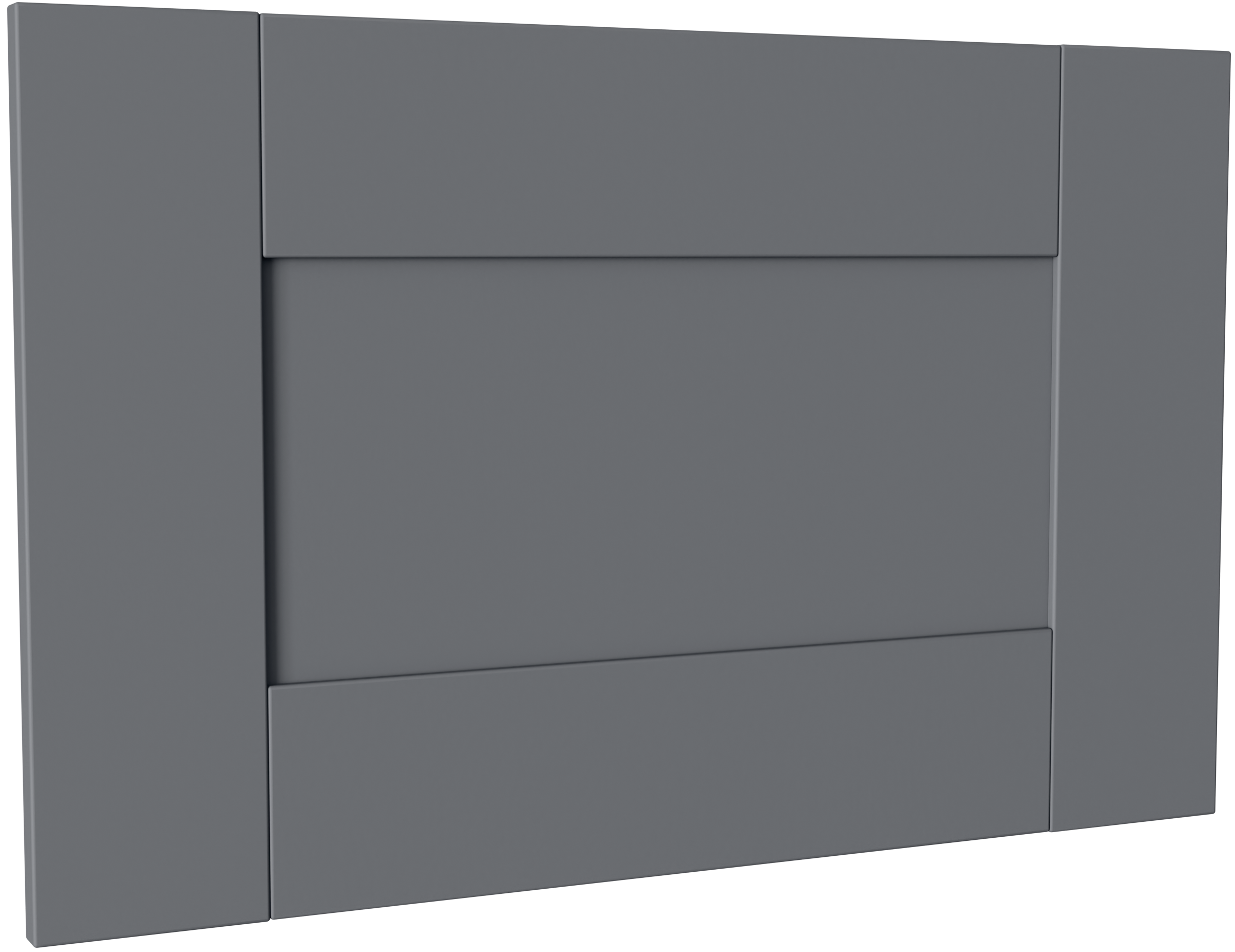 Дверь глухая для шкафа Лион Реймс 38x59.6x1.6 см МДФ цвет серый - 1