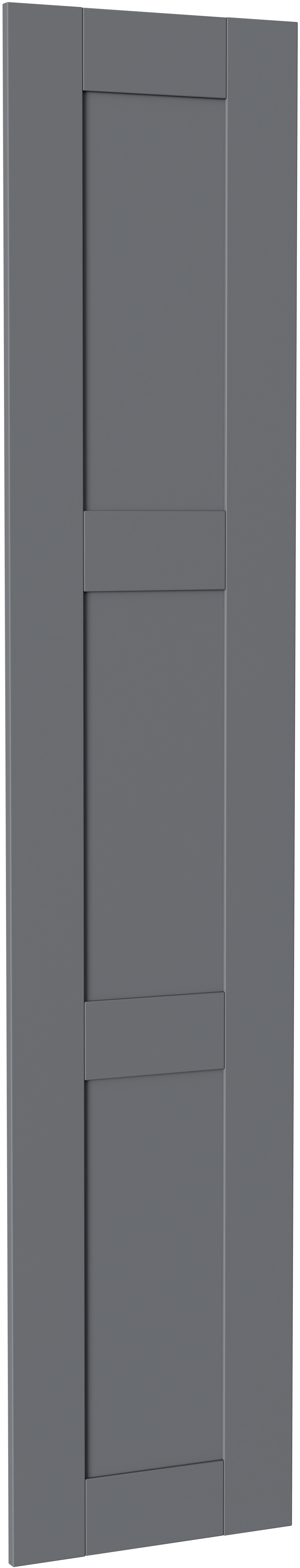 Дверь глухая для шкафа Лион Реймс 39.6x193.8x1.6 см ДСП цвет серый - 1