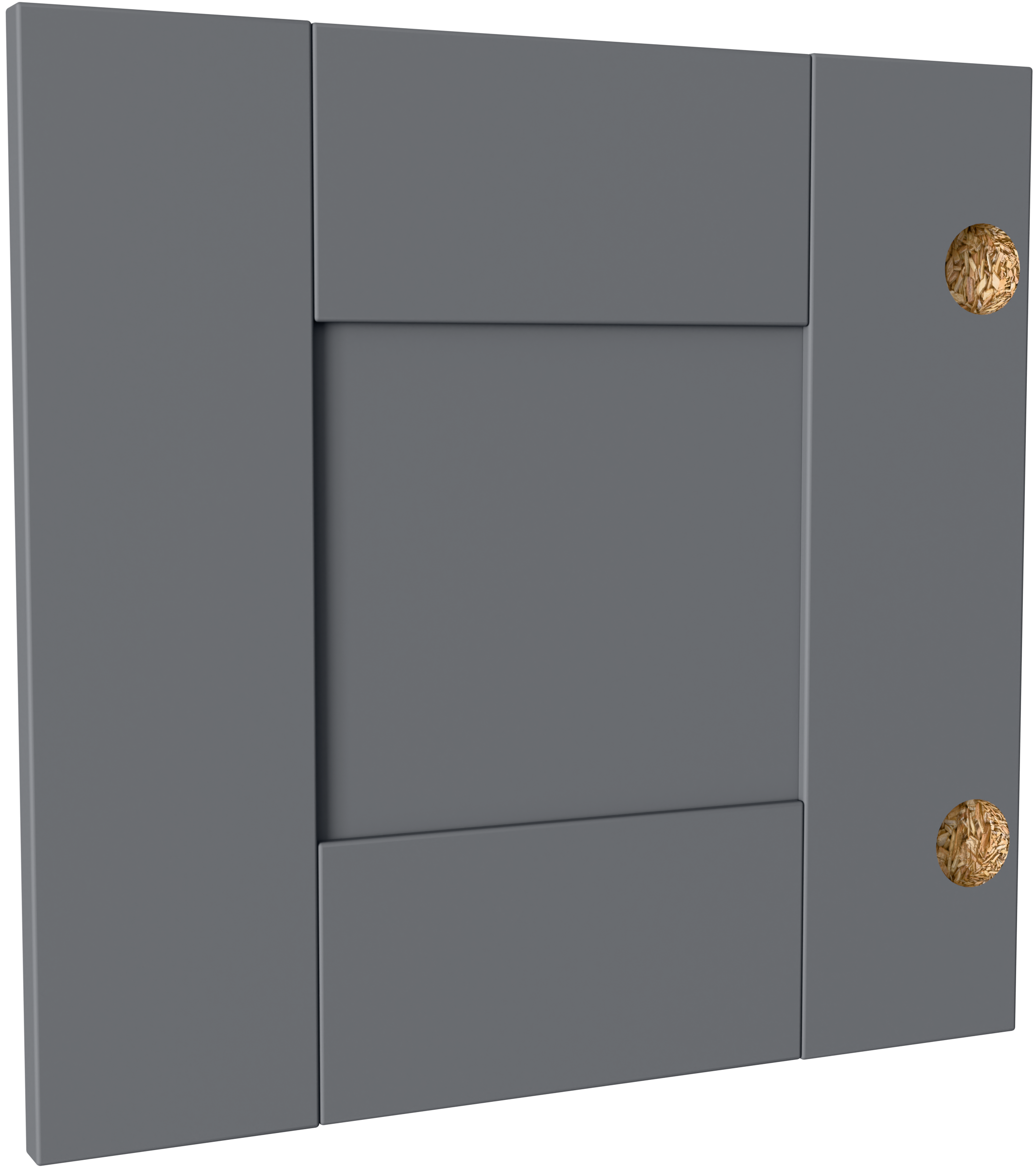 Дверь глухая для шкафа Лион Реймс 39.6x38x1.6 см ДСП цвет серый - 4