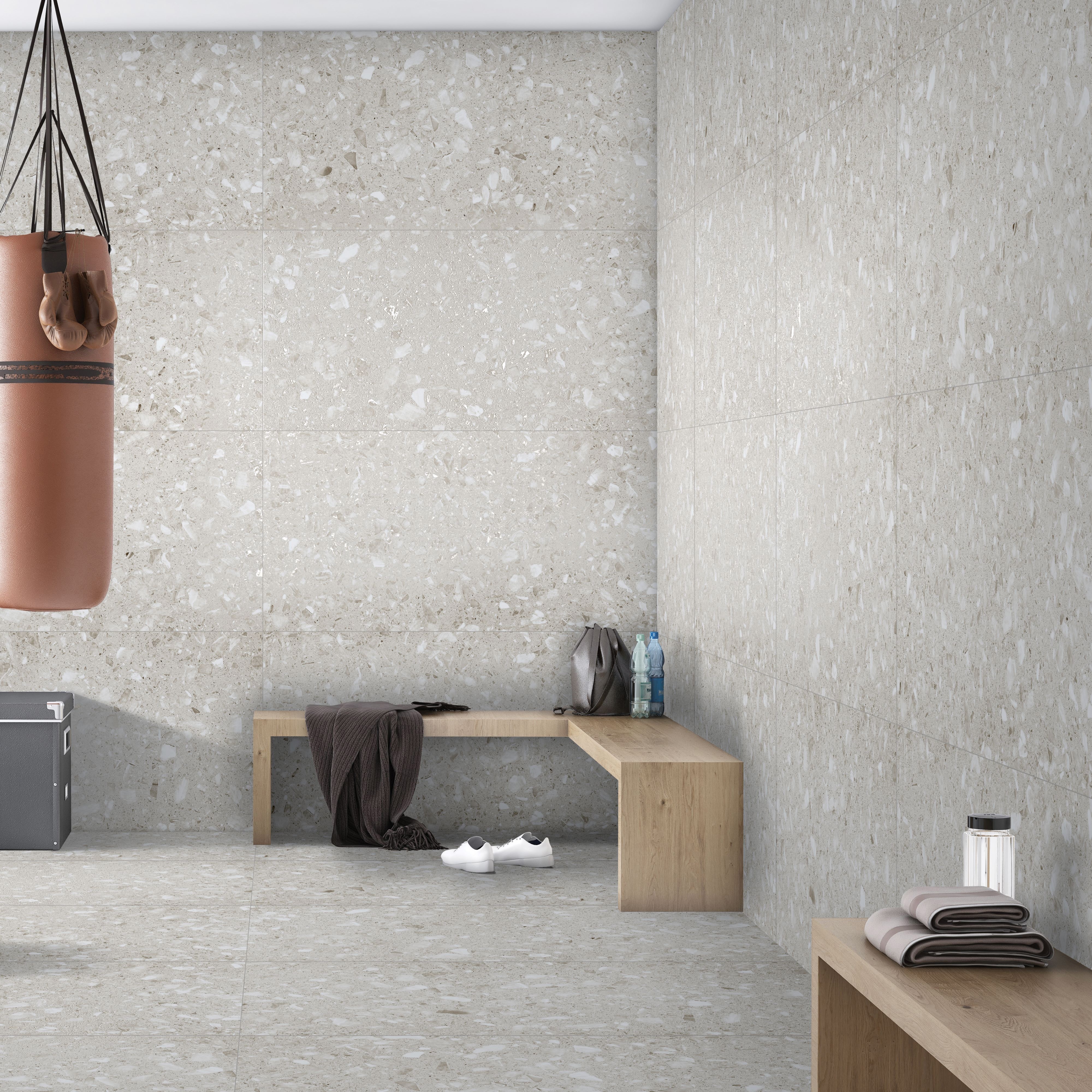 Изображение товара Глазурованный керамогранит Flakestone 60x120 см матовый серый эффект камень