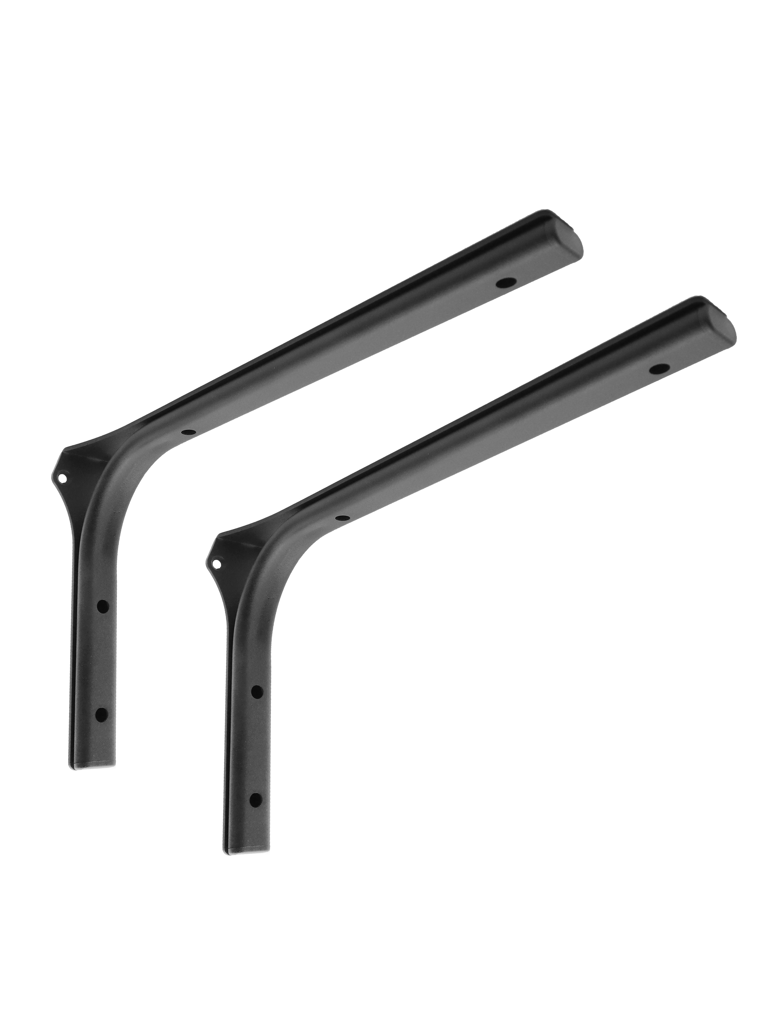 Изображение товара Кронштейн Крон-балтъ 6.5x23 см нагрузка до 40 кг цвет черный матовый 2 шт.