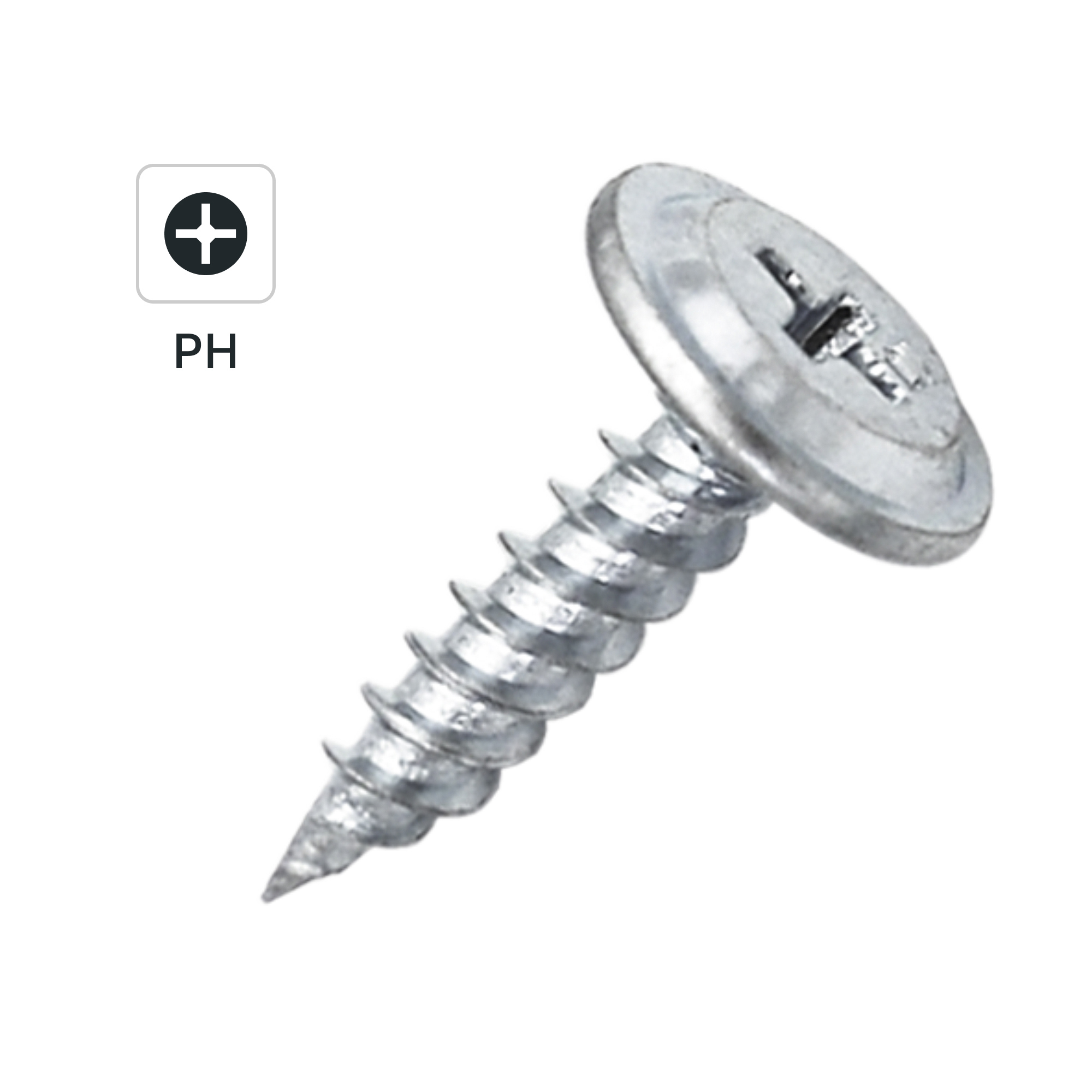 Изображение товара Саморезы по металлу DILWIS с пресс-шайбой острые оцинкованные 4.2x19 мм 1 кг