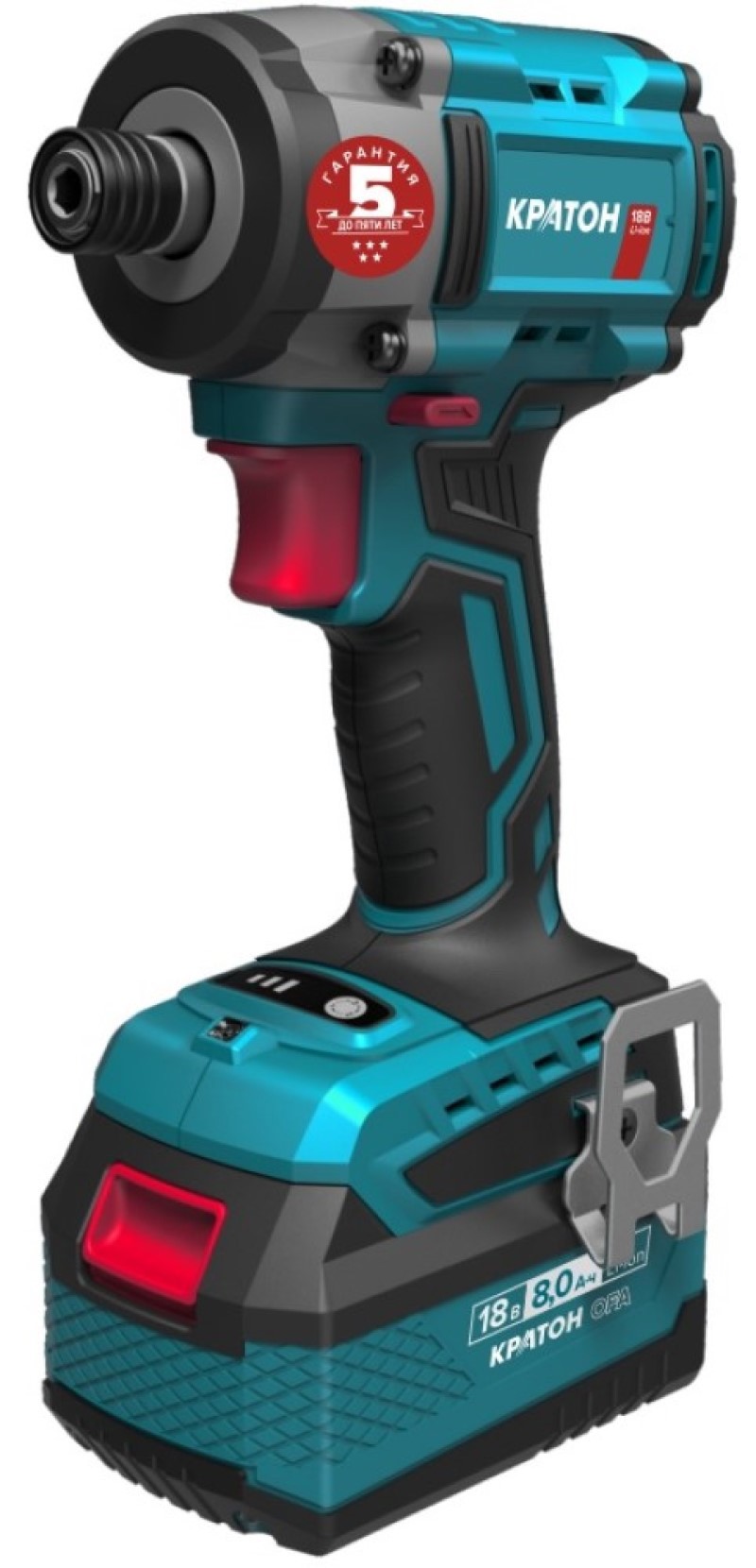 Изображение товара Винтоверт ударный аккумуляторный КРАТОН BID18CD-250N-OFA Set 18 В 250 Нм