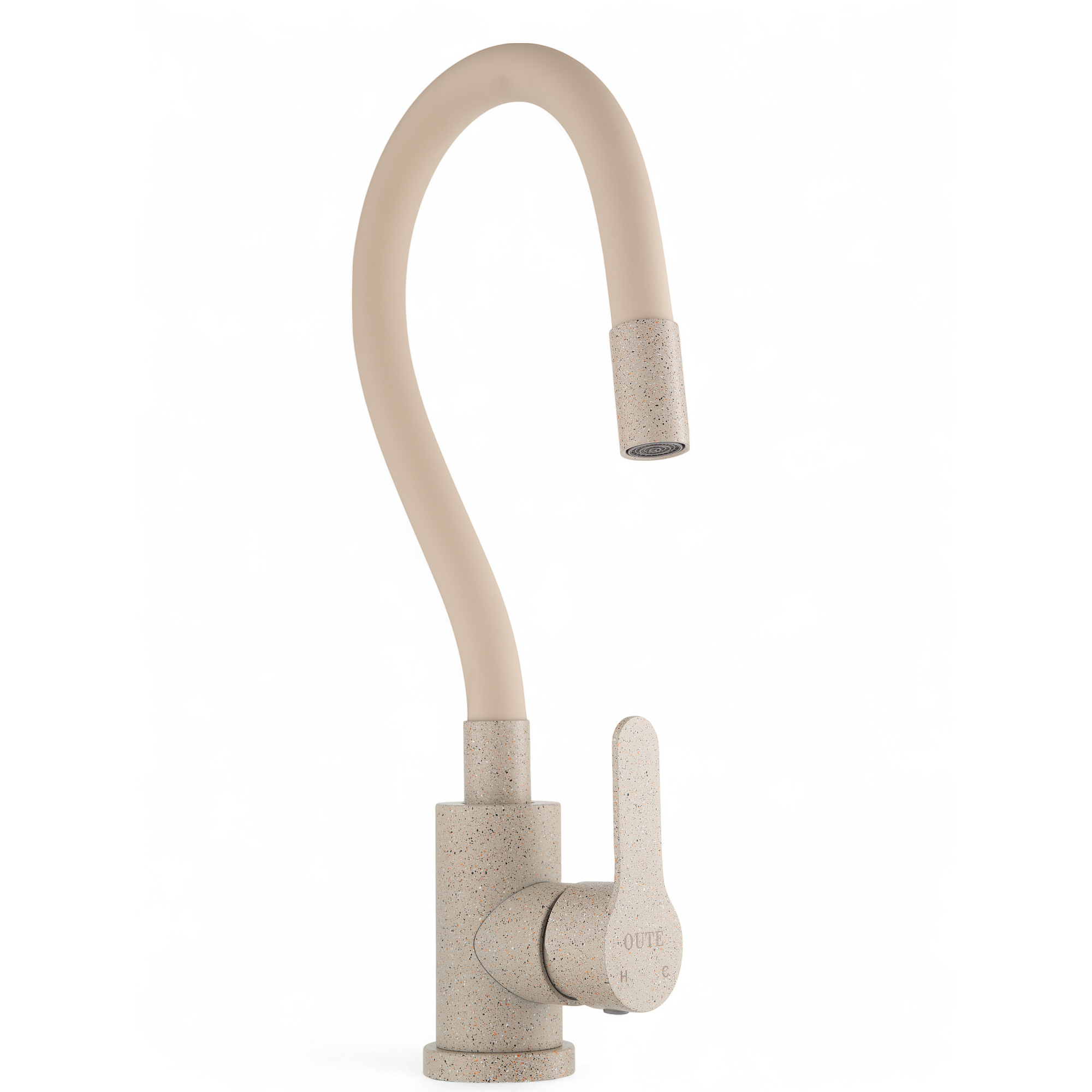 Изображение товара Смеситель для кухни Oute T40193B гибкий излив 25.5 см цвет бежевый