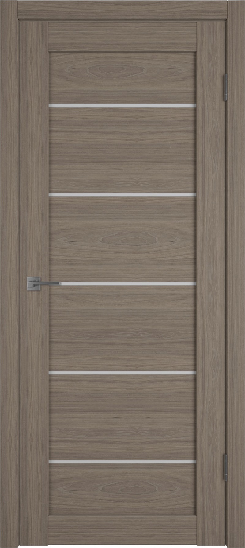 Изображение товара Комплект межкомнатной двери VFD Atum pro x27 остеклённая 200x80см ПВХ цвет Brun oak (White cloud) с коробом и наличниками