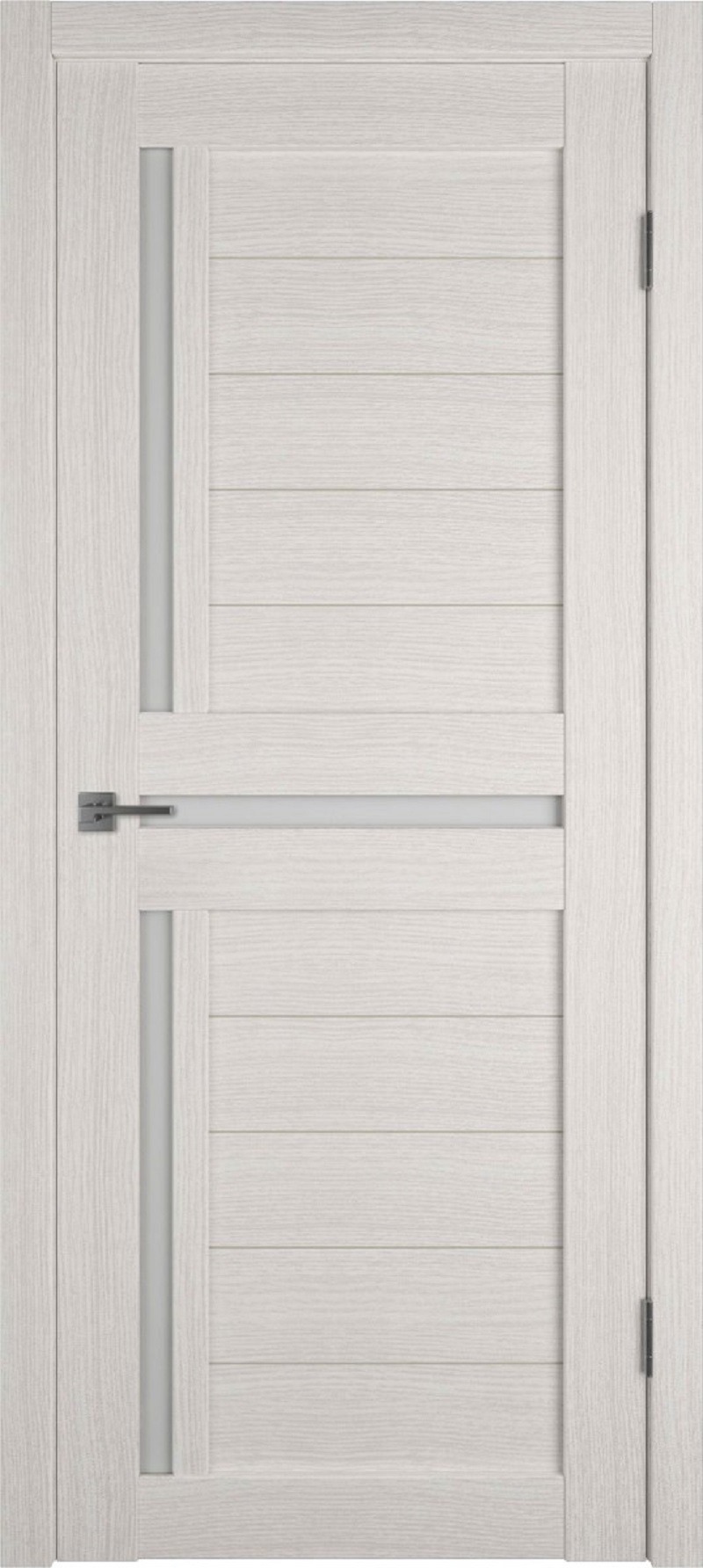 Изображение товара Комплект межкомнатной двери VFD Atum х16 остеклённая 200x90см ПВХ цвет белёный дуб с коробом и наличниками