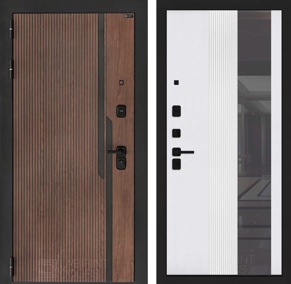 Изображение товара Дверь Лабиринт Кармина — левый 205x88см, орех американский, патина