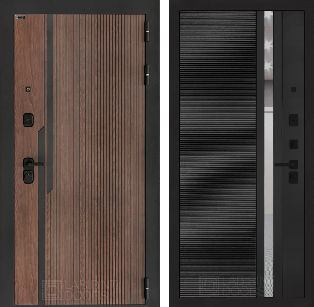 Изображение товара Дверь Лабиринт Кармина — правый вход, орех американский, 205x88 см