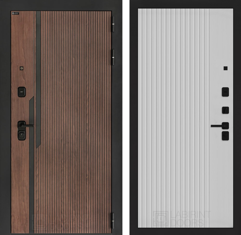 Изображение товара Дверь Лабиринт Кармина, правый, 205x96 см, орех американский с патиной