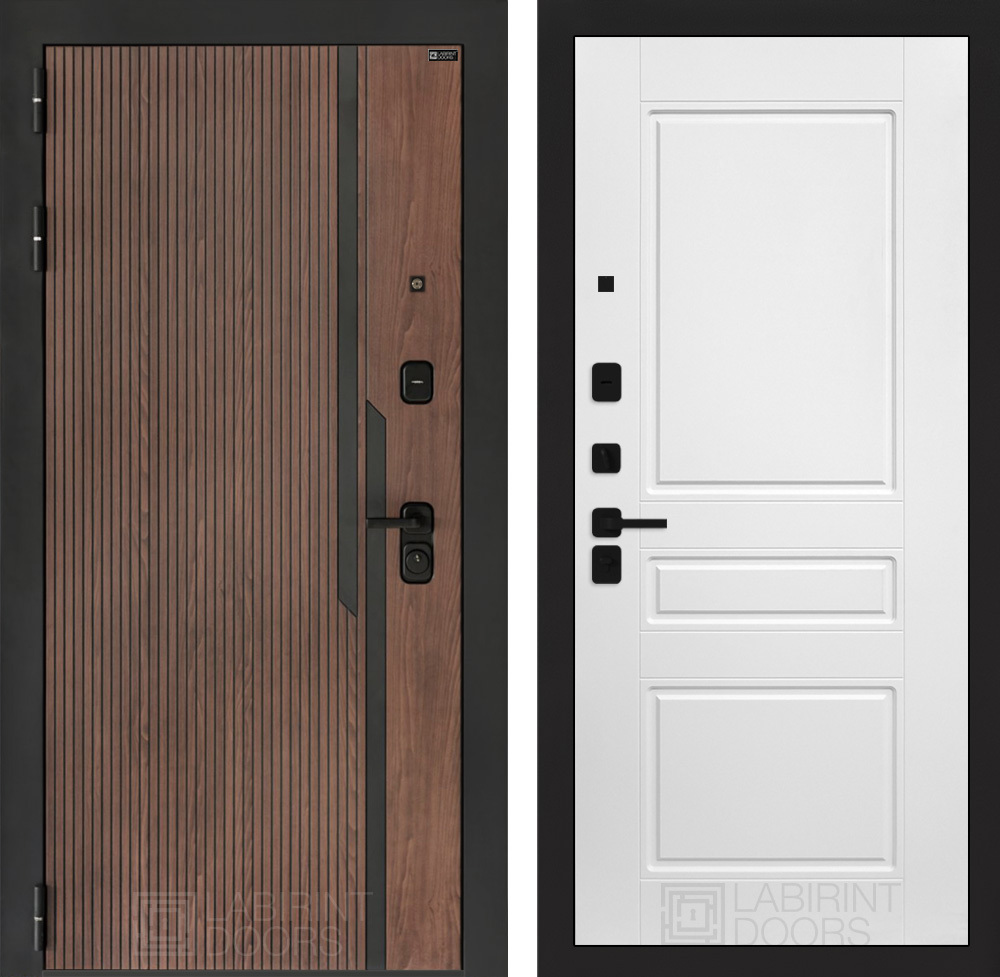 Изображение товара Дверь Лабиринт Кармина — левая 205x88 см, Орех американский, KALE