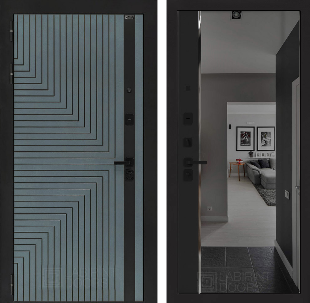 Изображение товара Входная дверь ДВЕРИ ЛАБИРИНТ Кредор, 205x88, Velutto Verde