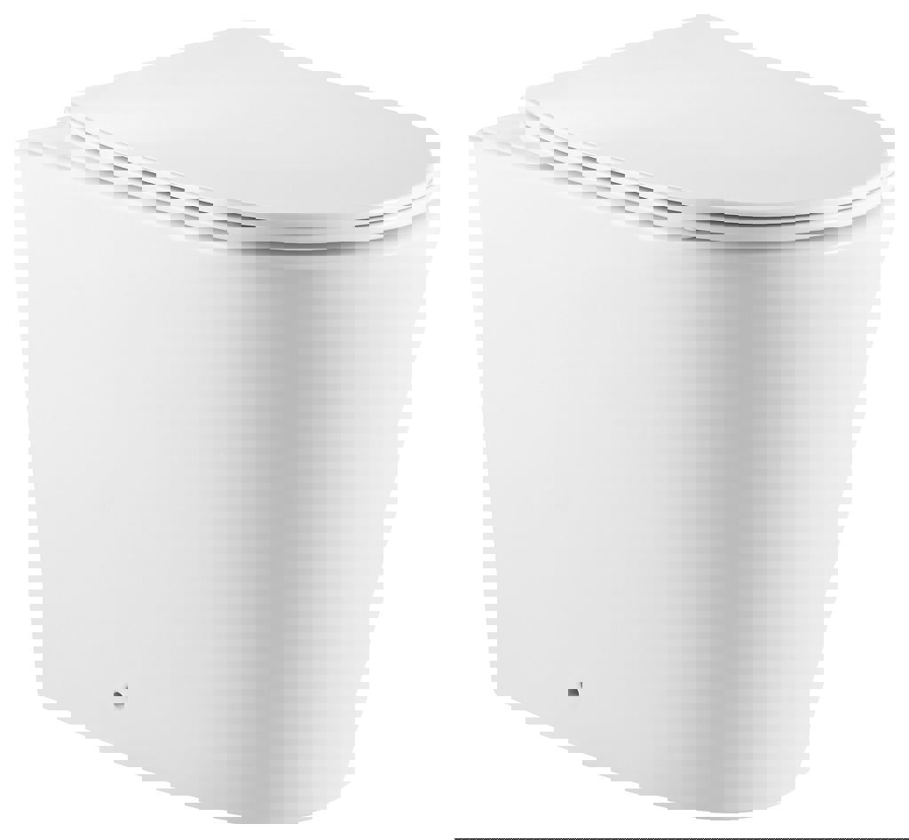 Изображение товара Безободковый унитаз Iberica Blanca Burgos Alto с сиденьем и системой Tornado