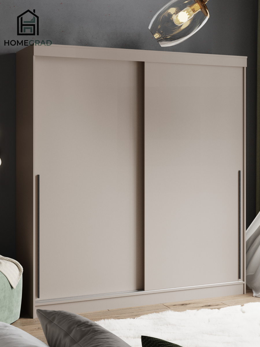 Изображение товара Шкаф-купе Homegrad Orion 2 двери 220x200x62 см бежевый