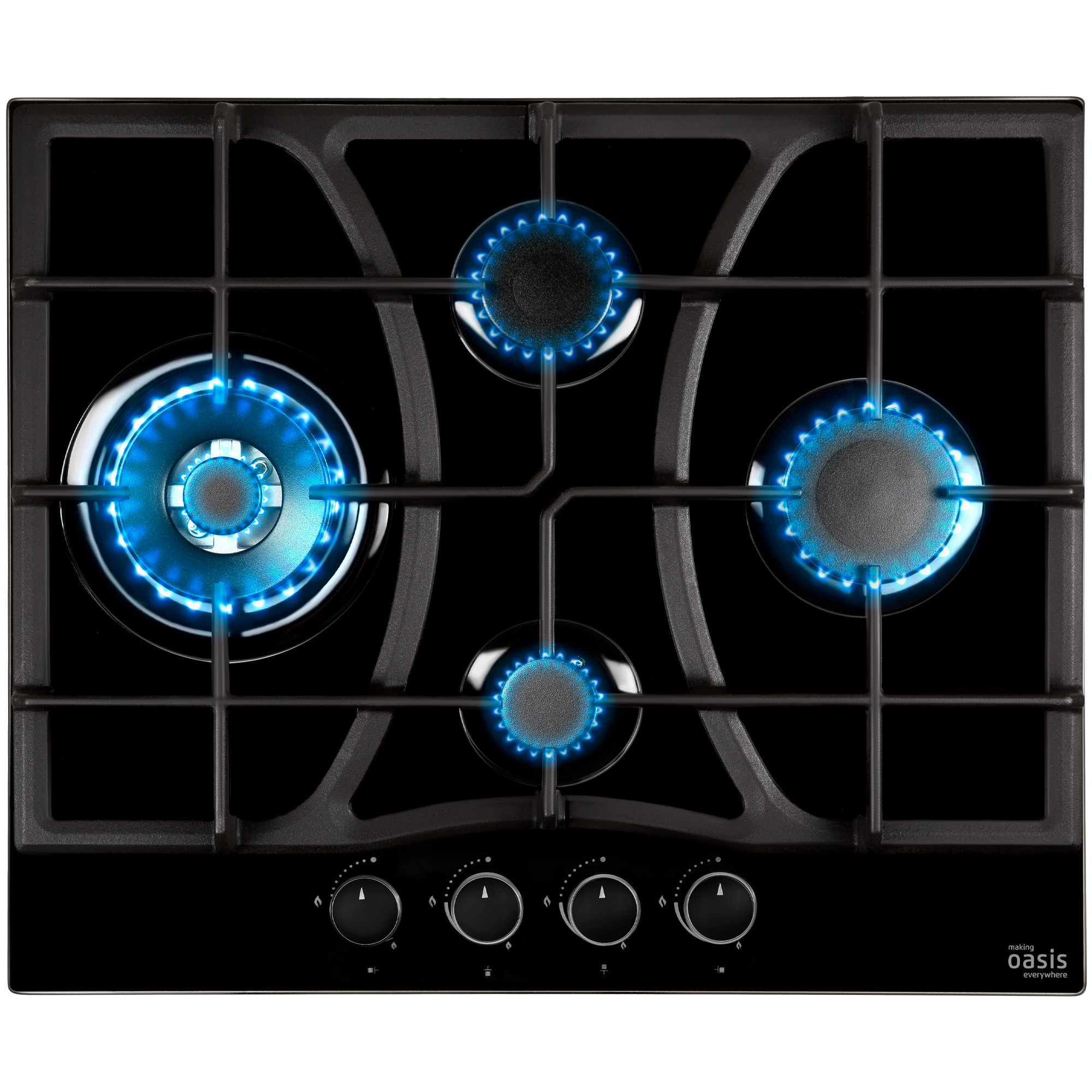Изображение товара Газовая варочная панель Making Oasis Everywhere P-GBTT F 4 конфорки черный 51 см