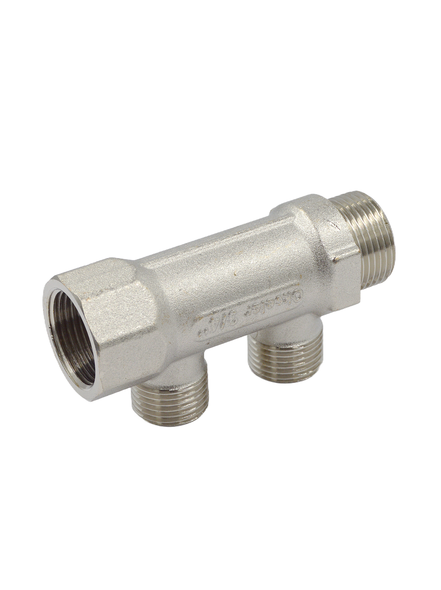 Изображение товара Коллектор распределительный Okseler oks00369 3/4x1/2 евроконус 2 выхода латунь