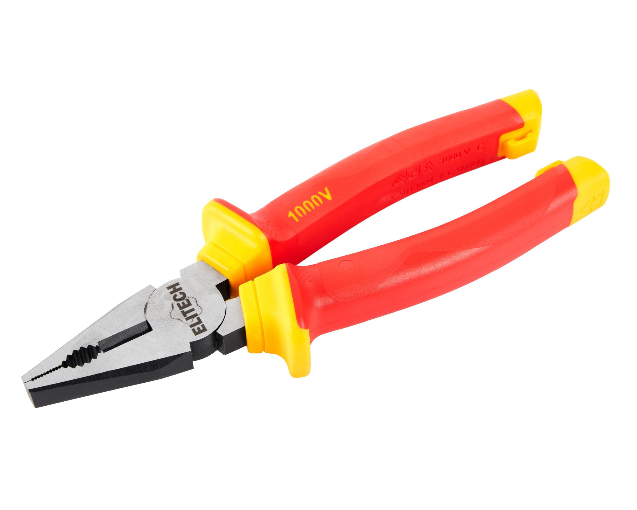 Изображение товара Плоскогубцы диэлектрические Elitech 110403 200 мм для электромонтажа