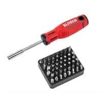 Изображение товара Набор отвертка с битами Elitech 290001 54 предмета профессиональный комплект