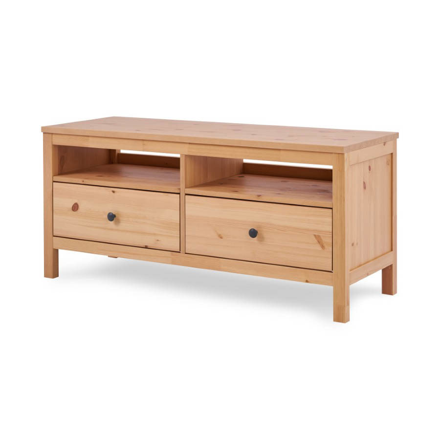 Изображение товара Тумба под телевизор Лузалес Кымор 124х57х46 см из массива сосны светло-коричневая