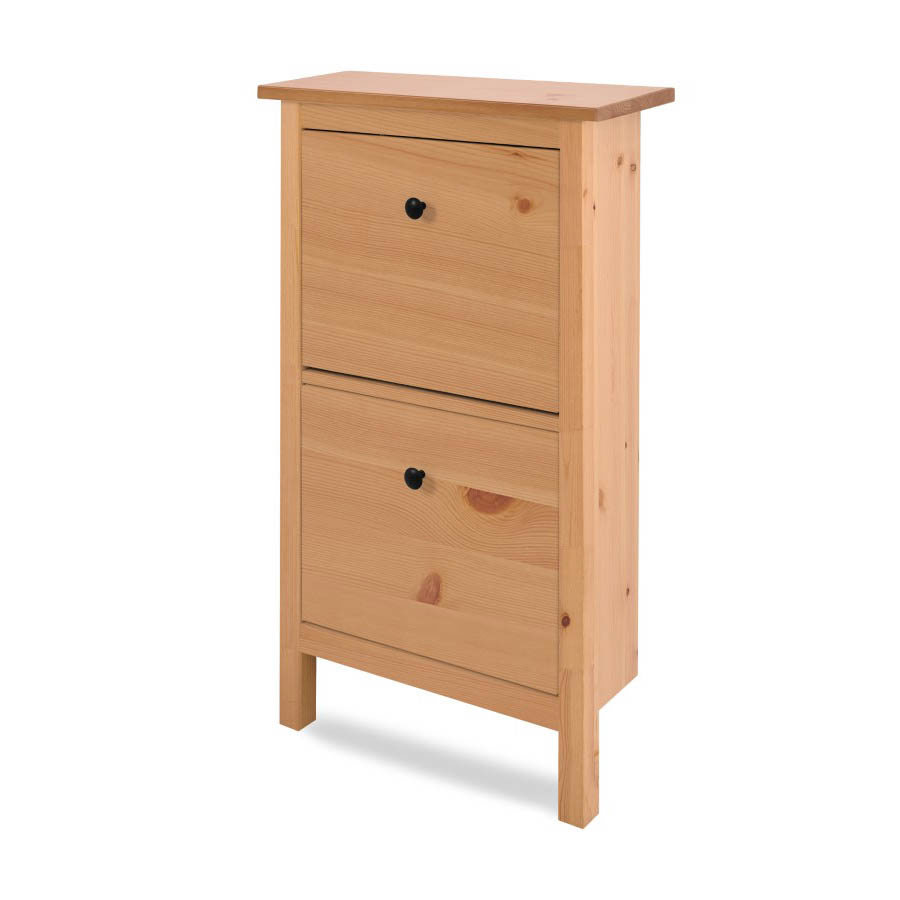 Изображение товара Обувница Лузалес Кымор 59x101x22 см 2 полки массив сосны цвет светло-коричневый