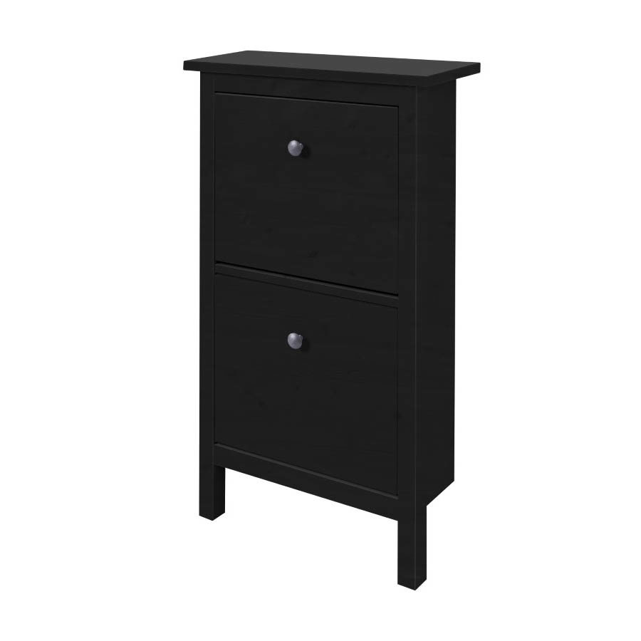 Изображение товара Обувница Лузалес Кымор 59х101х220 см черная с матовым лаком для хранения обуви