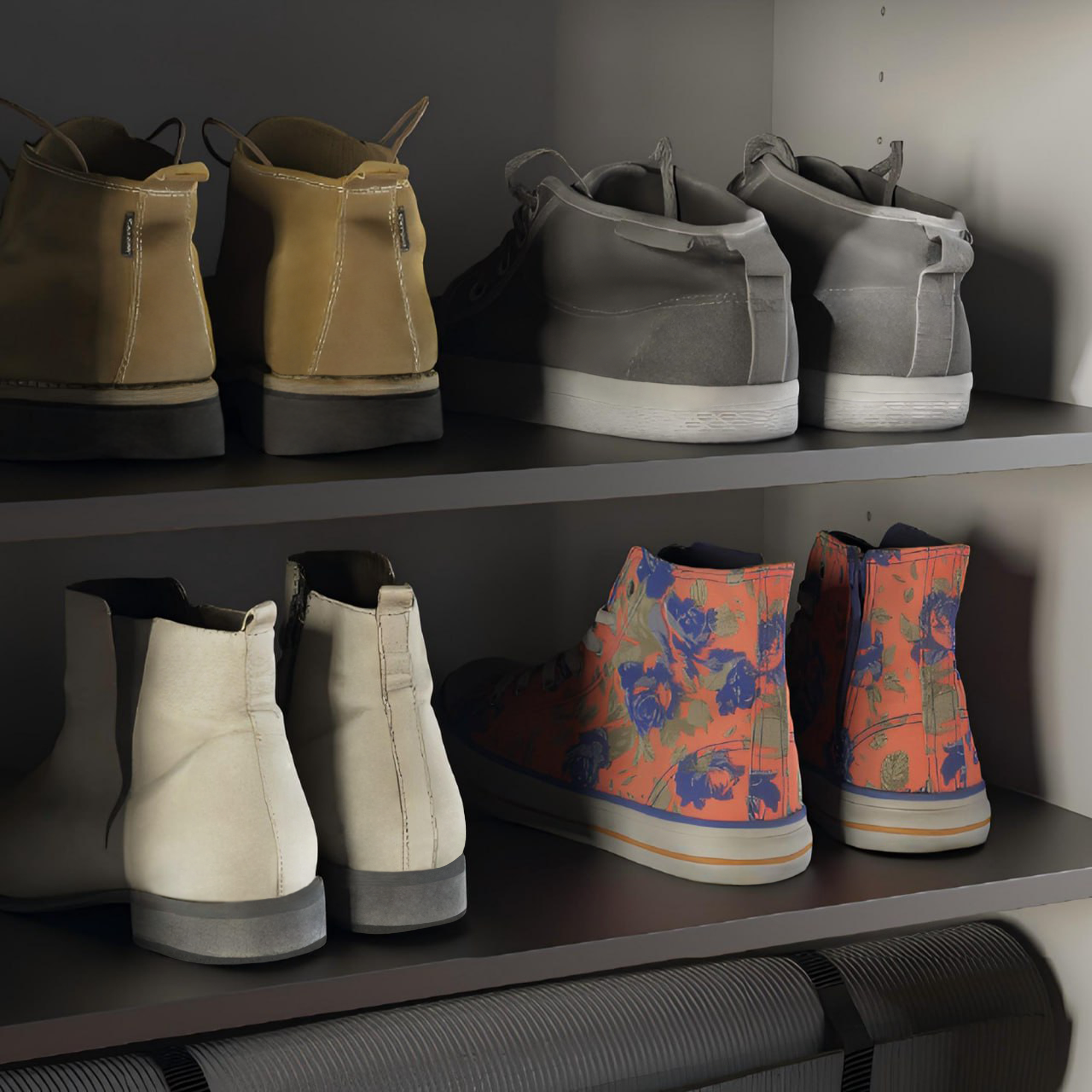 Изображение товара Полка для шкафа Лион 56.4x51.8 см металл цвет черный