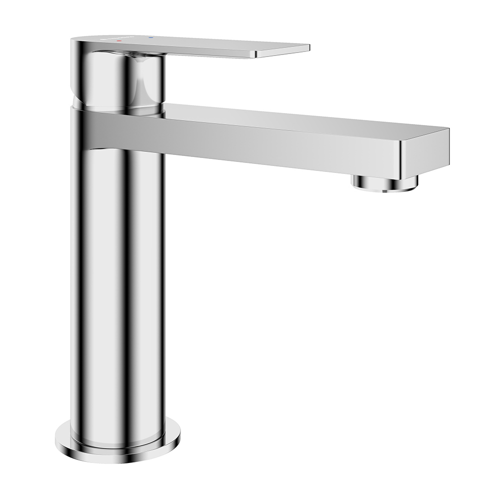 Изображение товара Смеситель для раковины Aqueduto Geometrico GEO0200 M однорычажный цвет хром