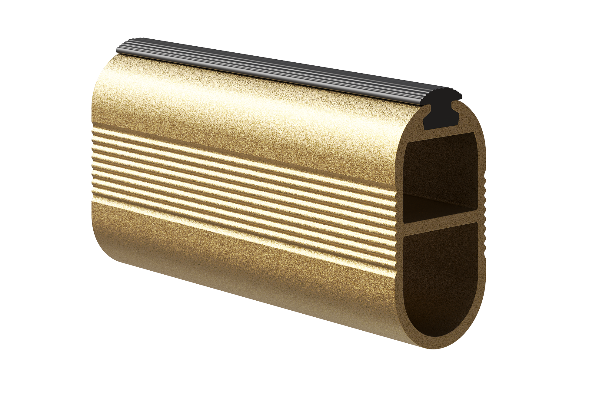 Изображение товара Штанга для шкафа Avira King с уплотнителем 100 см цвет золото