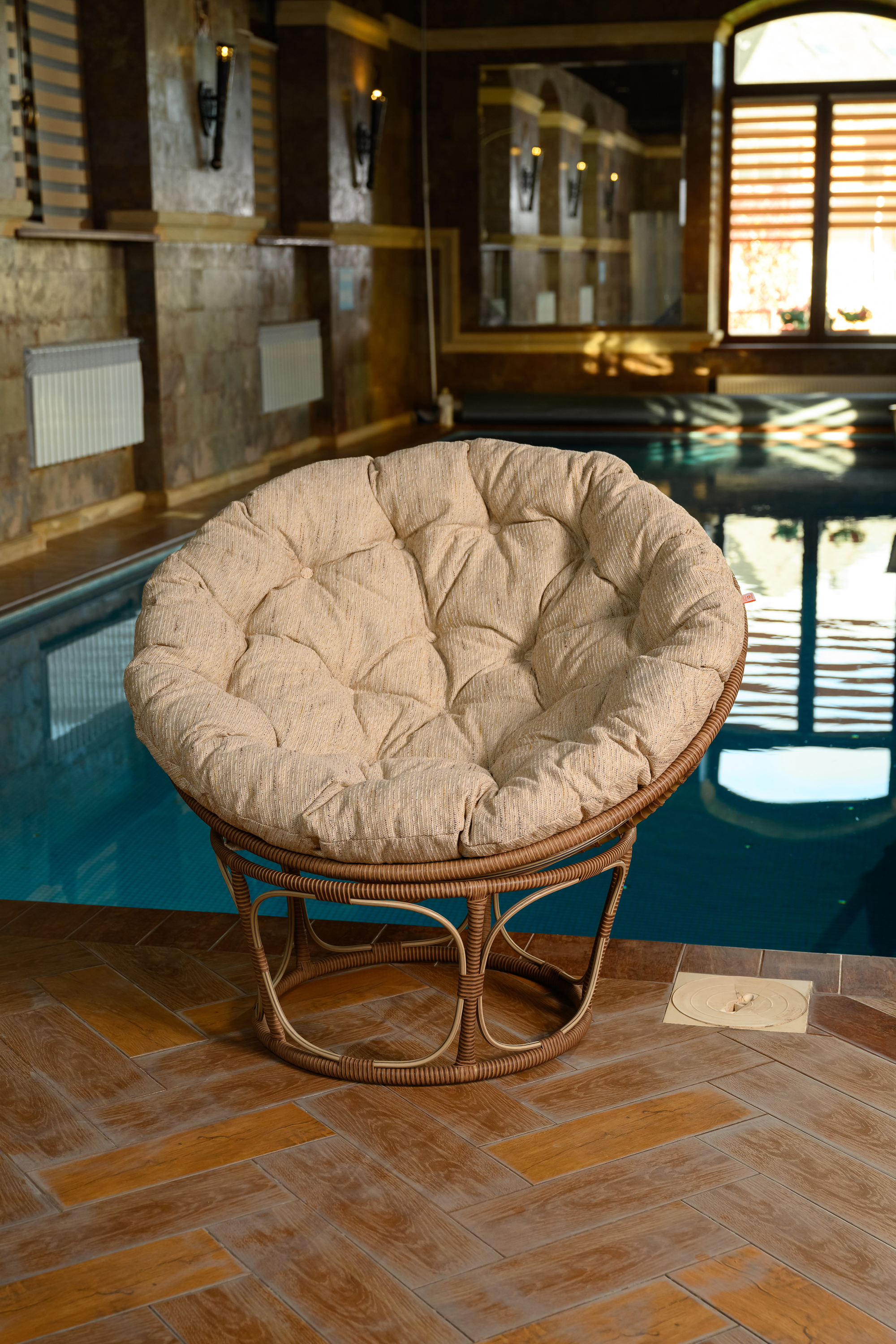 Изображение товара Кресло садовое Bigarden БГ-П- Б 105 x 75 x 76.5 см сталь бежевый