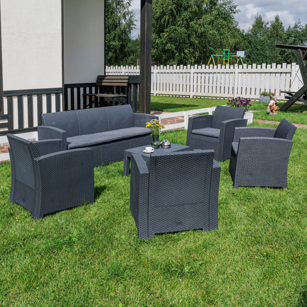 Изображение товара Садовая мебель Royal Family Lana XL 6 предметов серый