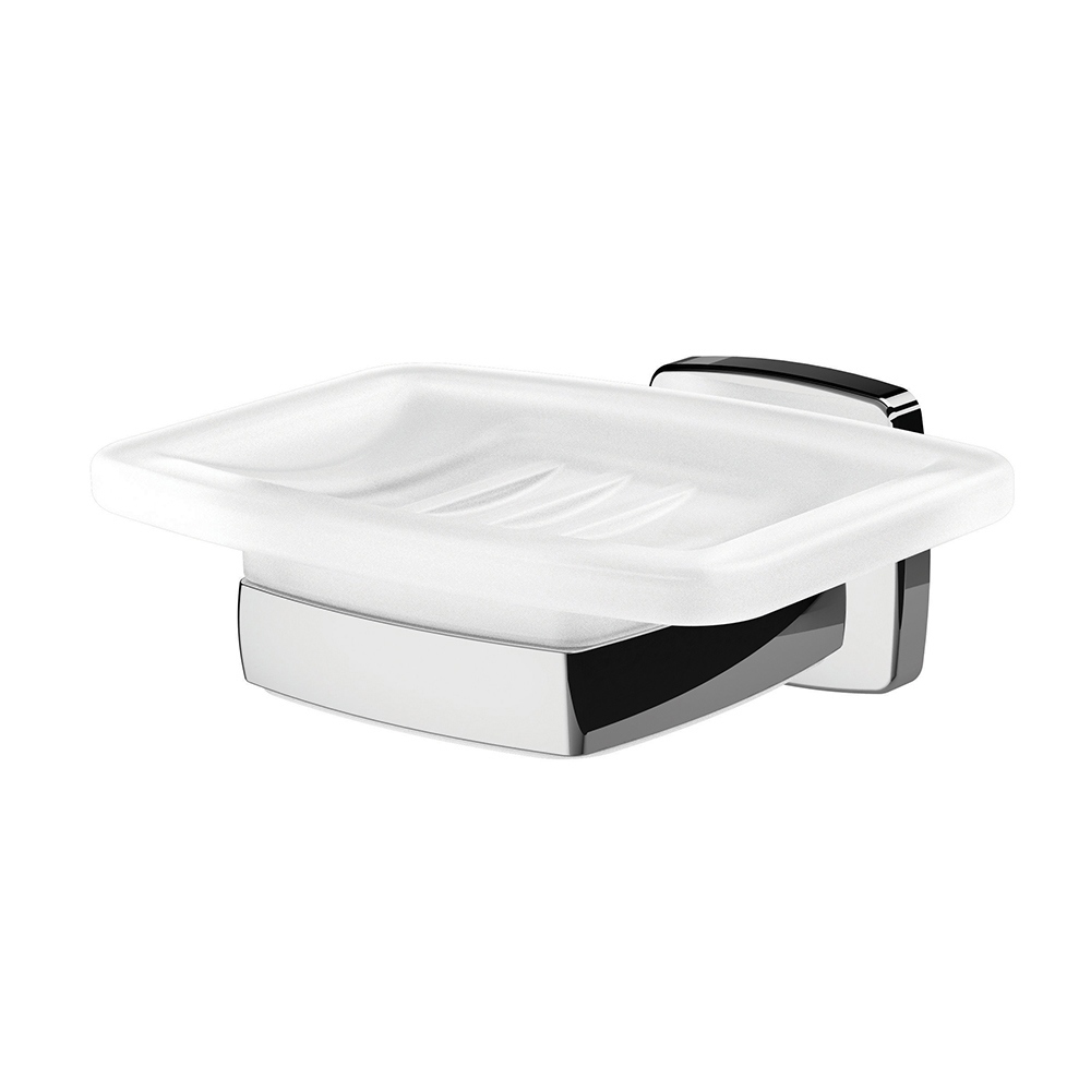 Изображение товара Мыльница из закаленного стекла Am.pm A9034200_7214, белая, прямоугольная