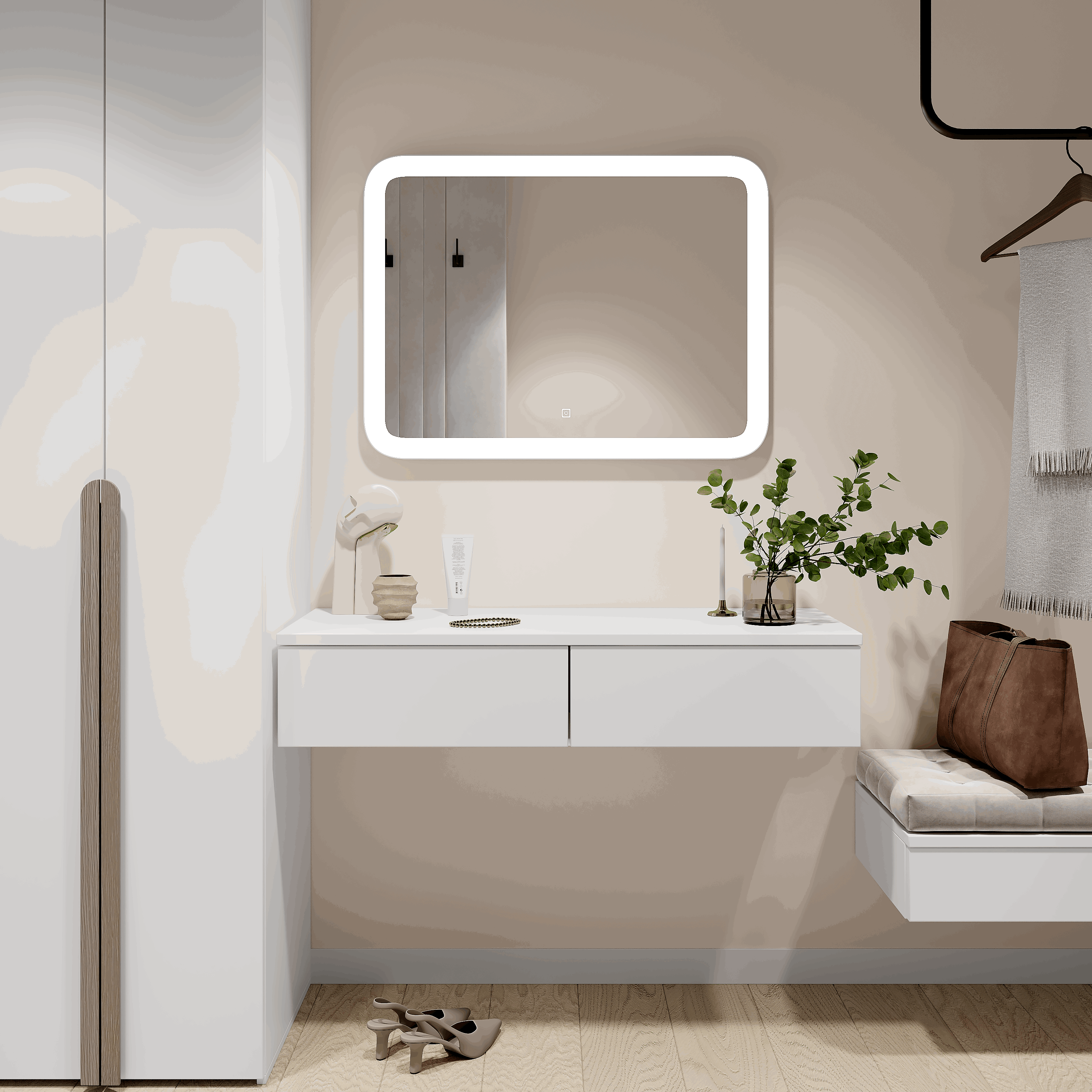 Изображение товара Зеркало Luxury с LED подсветкой для ванной комнаты