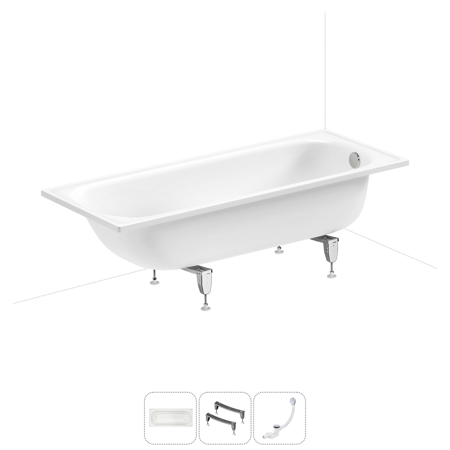 Изображение товара Ванна SANITANA BLB Europa S30001312000000 Белая 170x70
