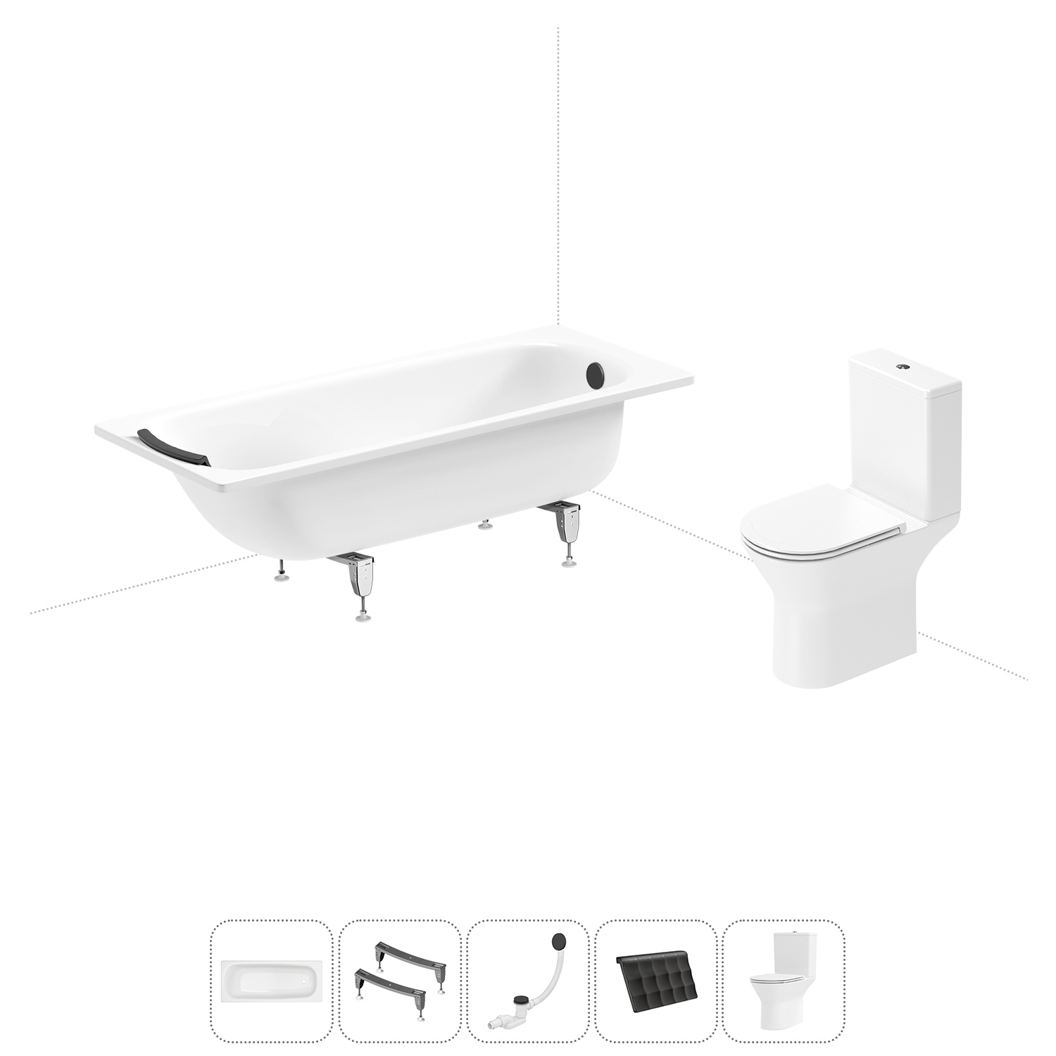 Изображение товара Прямоугольная ванна Sanitana BLB Universal 20220743R 170x75 см