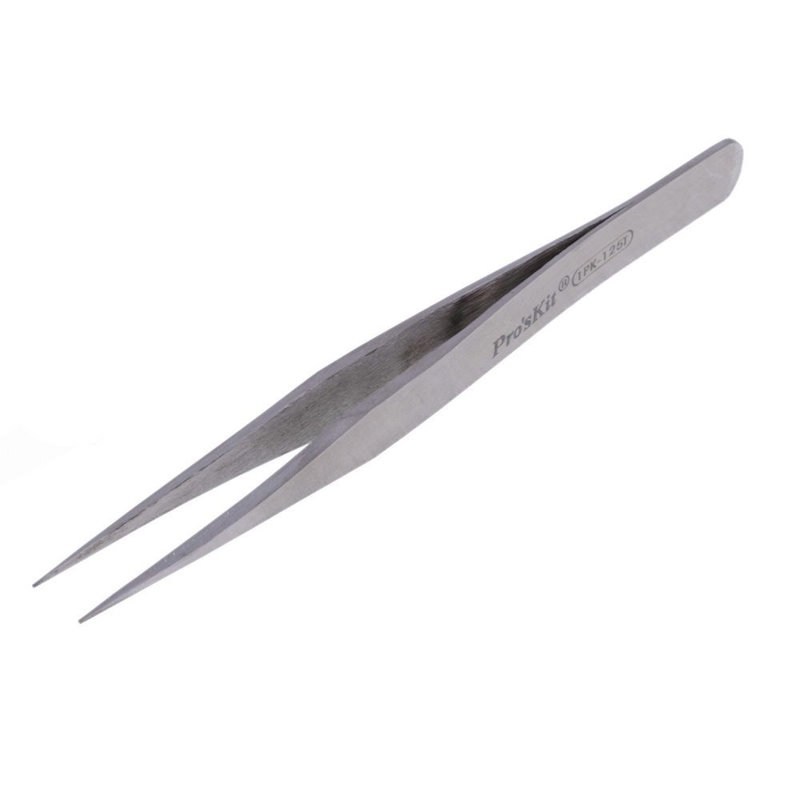 Изображение товара Пинцет прямой острый антимагнитный Proskit 1PK-125T 120 мм