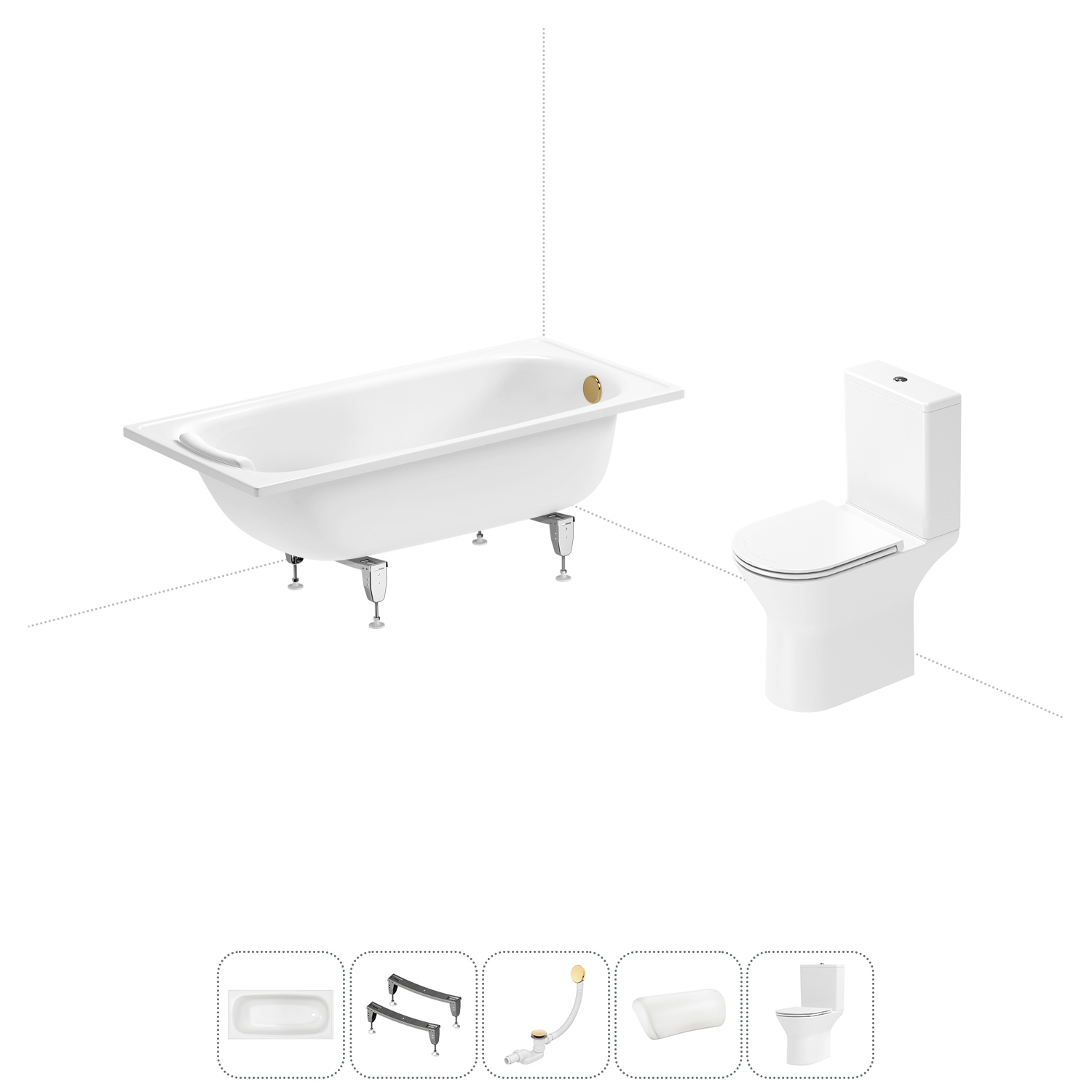 Изображение товара Ванна Sanitana BLB Europa 150x70 см из стали с прозрачной эмалью