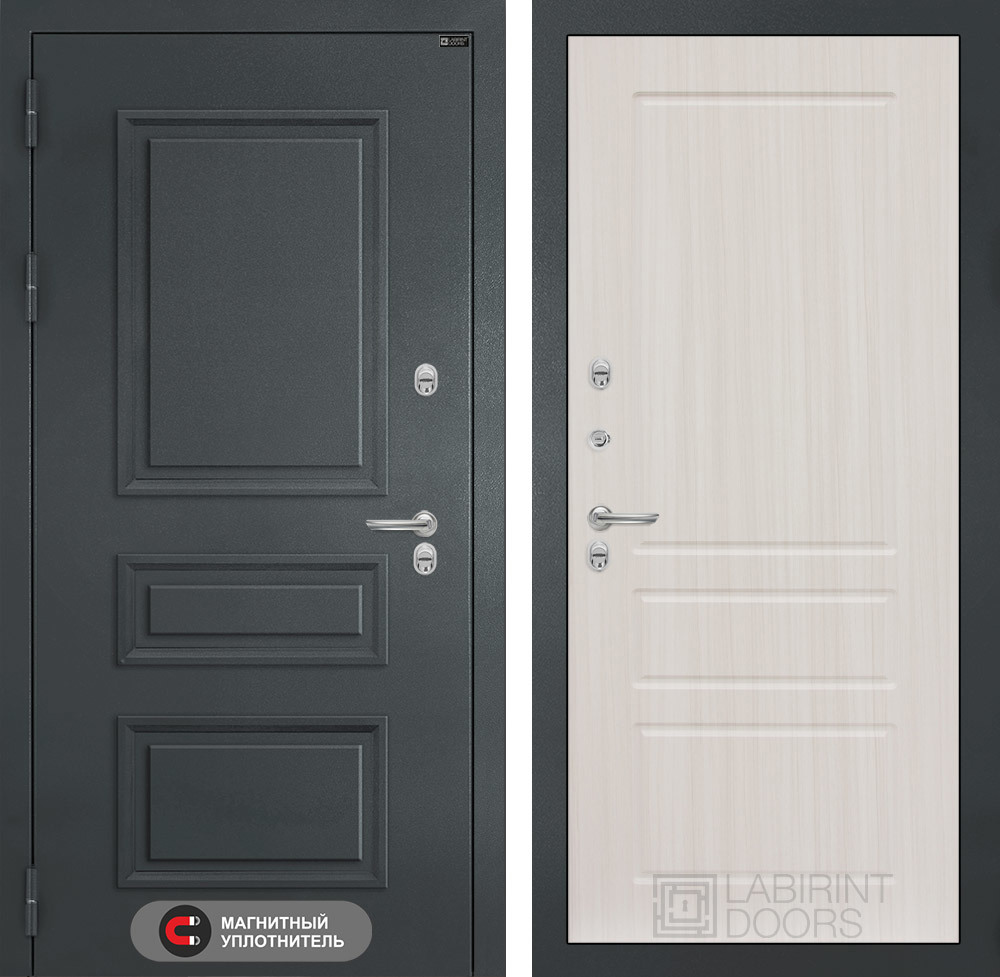 Изображение товара Входная дверь Лабиринт Атлантик П03, левый, утепленная, 205x96 см