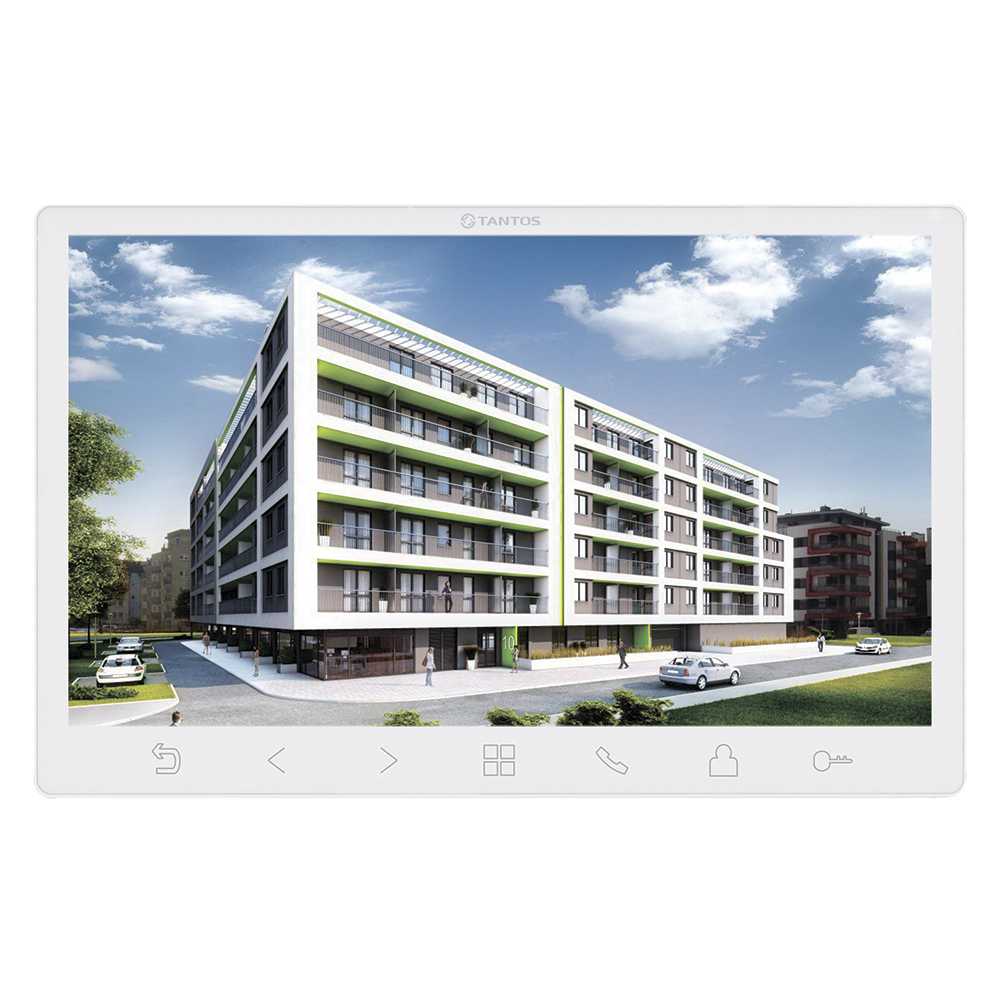 Изображение товара Монитор видеодомофона Tantos Sherlock HD SE 10 белый 2 панели 2 камеры до 4 мониторов