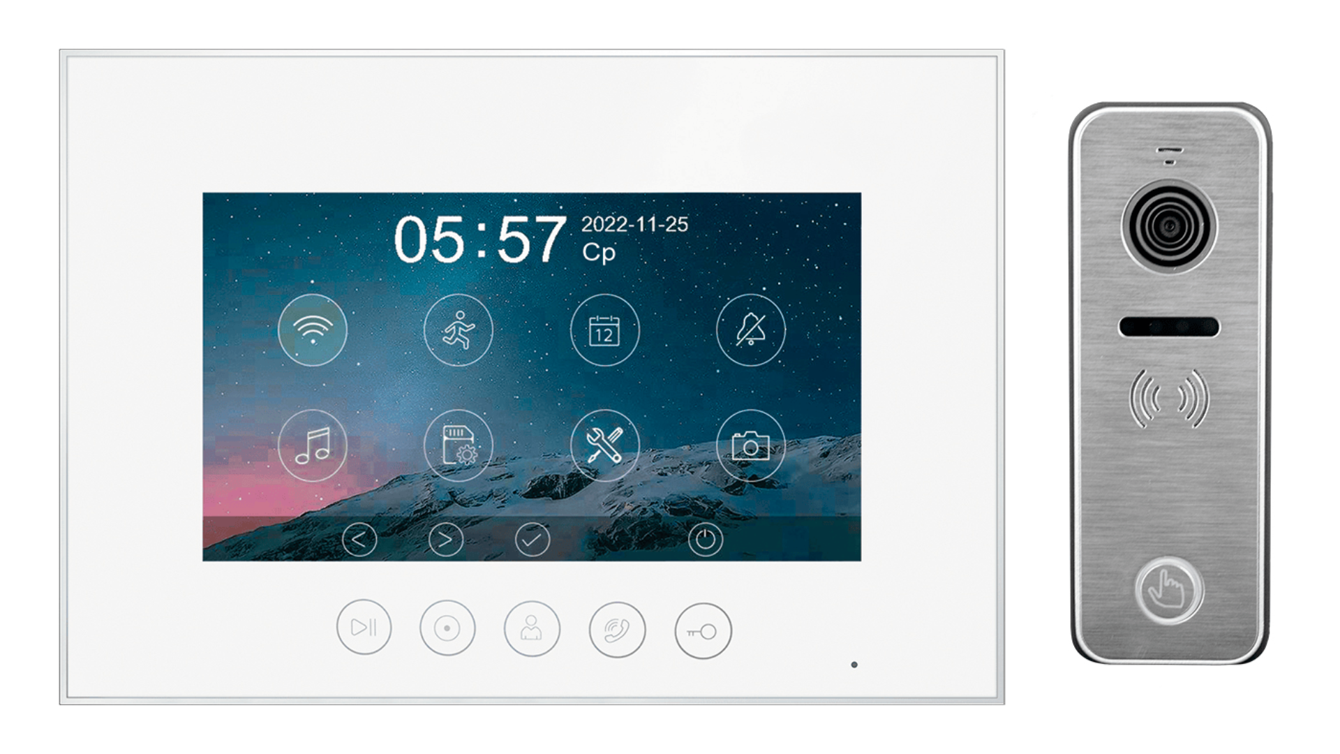 Изображение товара Видеодомофон Medea HD Wi-Fi Kit 7 дюймов белый Tantos