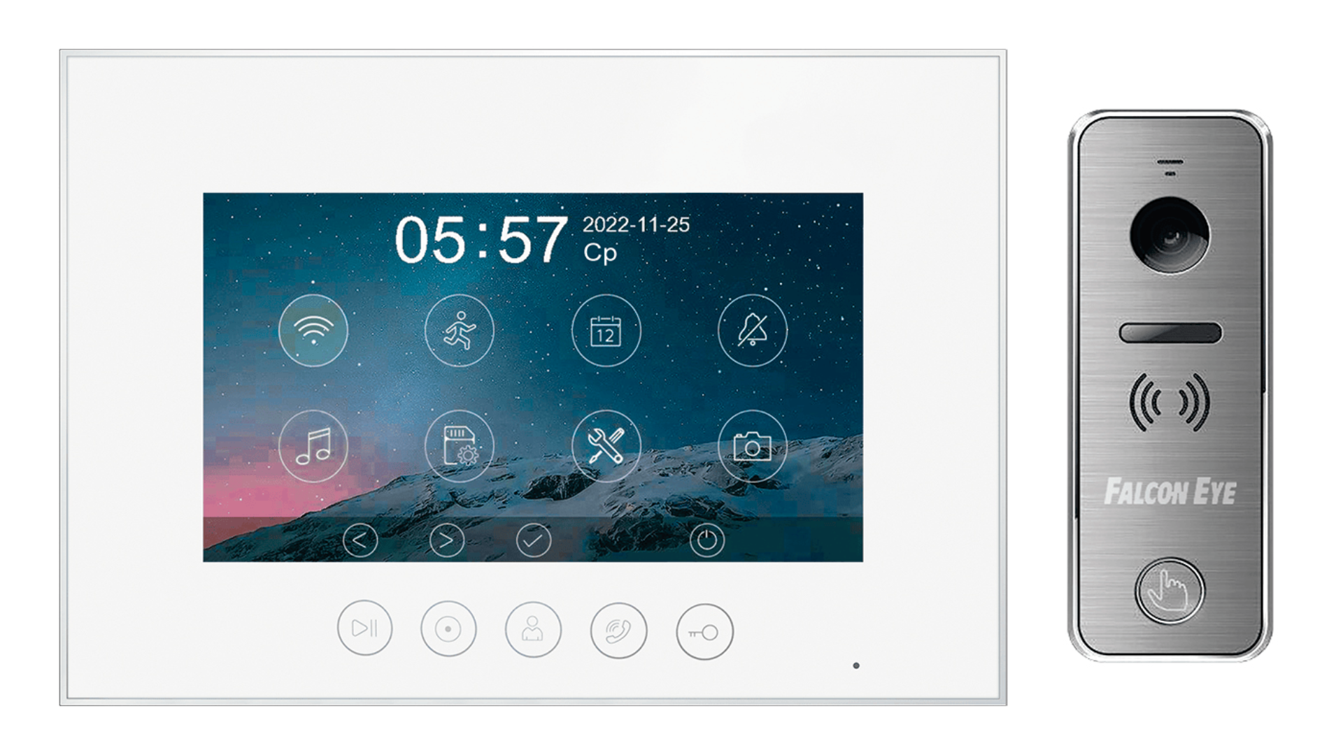 Изображение товара Видеодомофон Tantos Madison HD Wi-Fi Kit 7" цвет белый