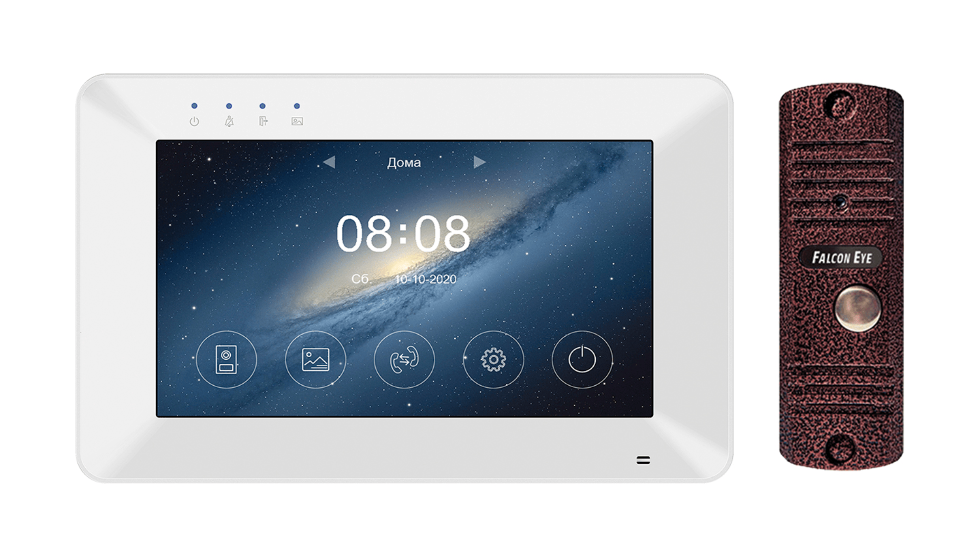 Изображение товара Видеодомофон Tantos Roni HD Wi-Fi Kit 7" Wi-Fi управление белый