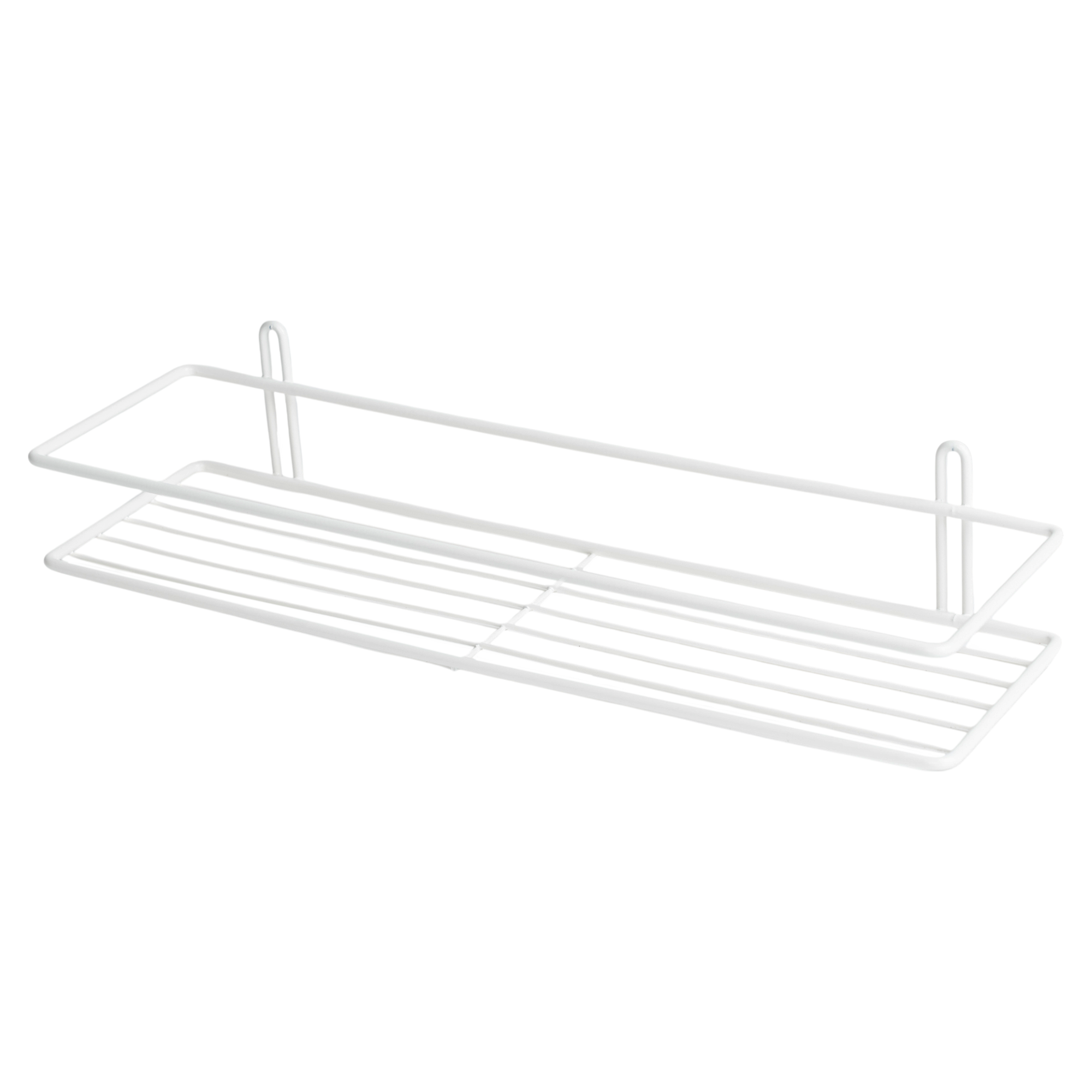 Изображение товара Полка для ванной Proffero 1 ярус белая сталь прямой дизайн компактная