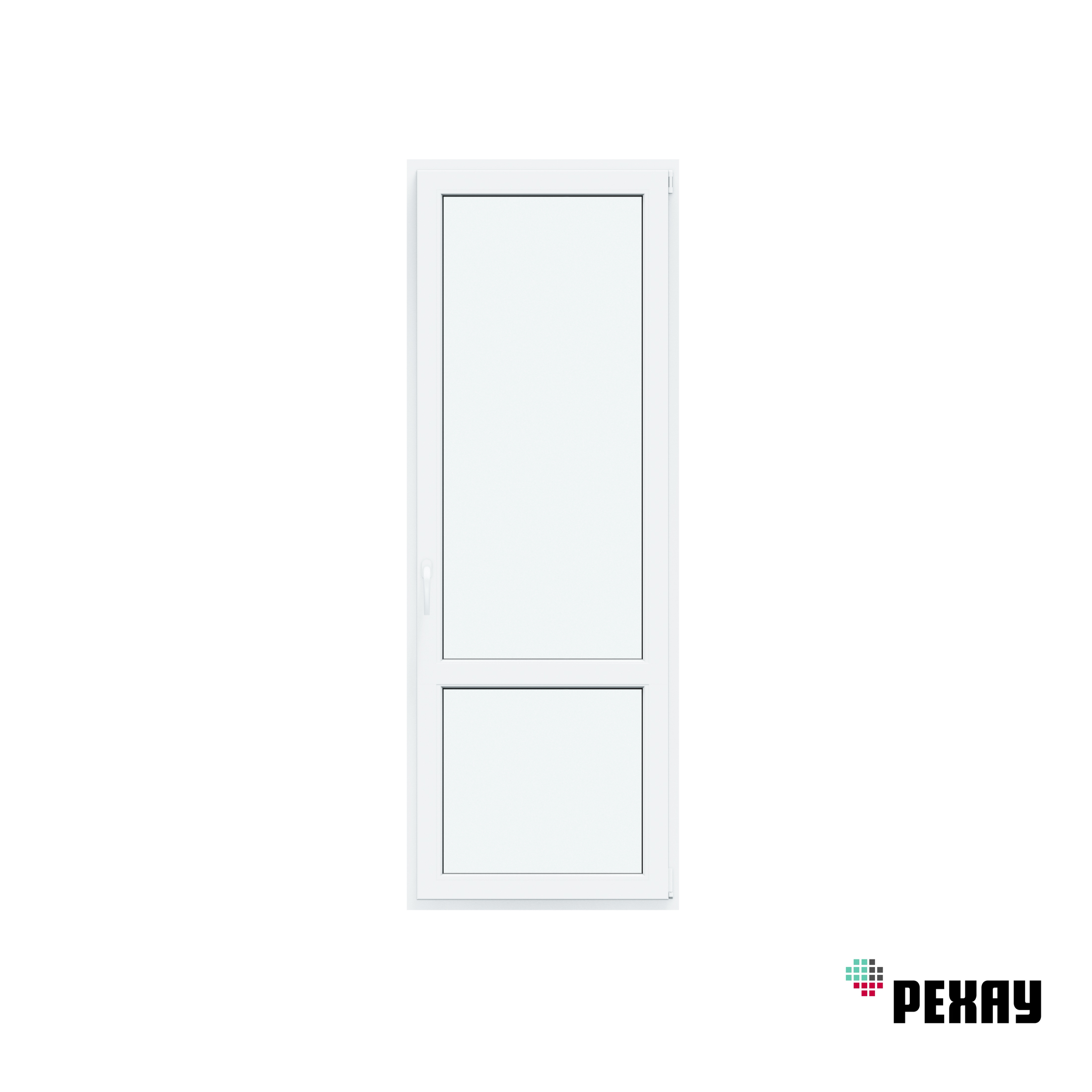 Изображение товара Балконная дверь REHAU Blitz 1900x700 Белый, 1 камера, 24 мм