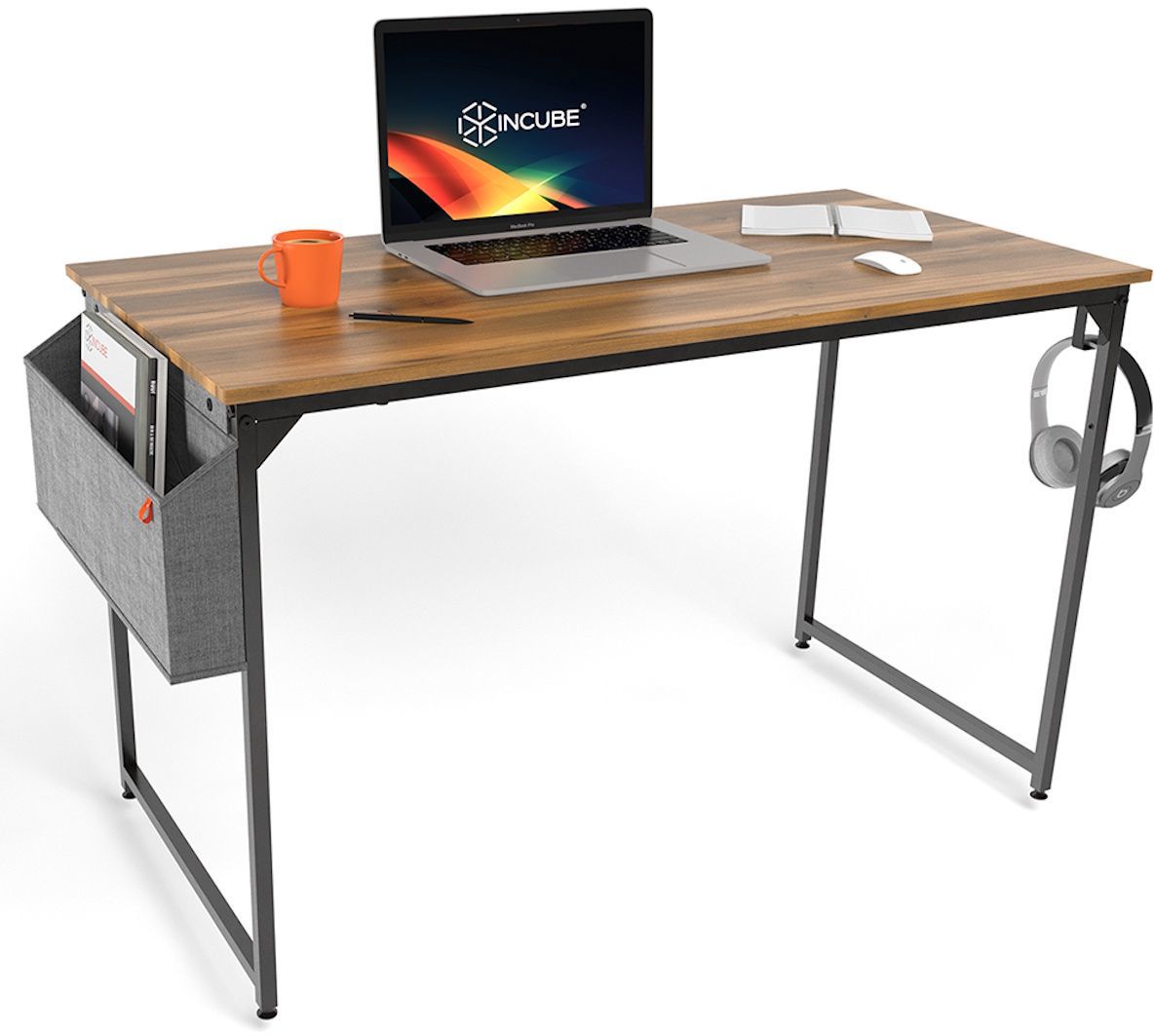 Изображение товара Стол письменный Incube D002.120.AMK 120x75x60 см ДСП цвет янтарный дуб