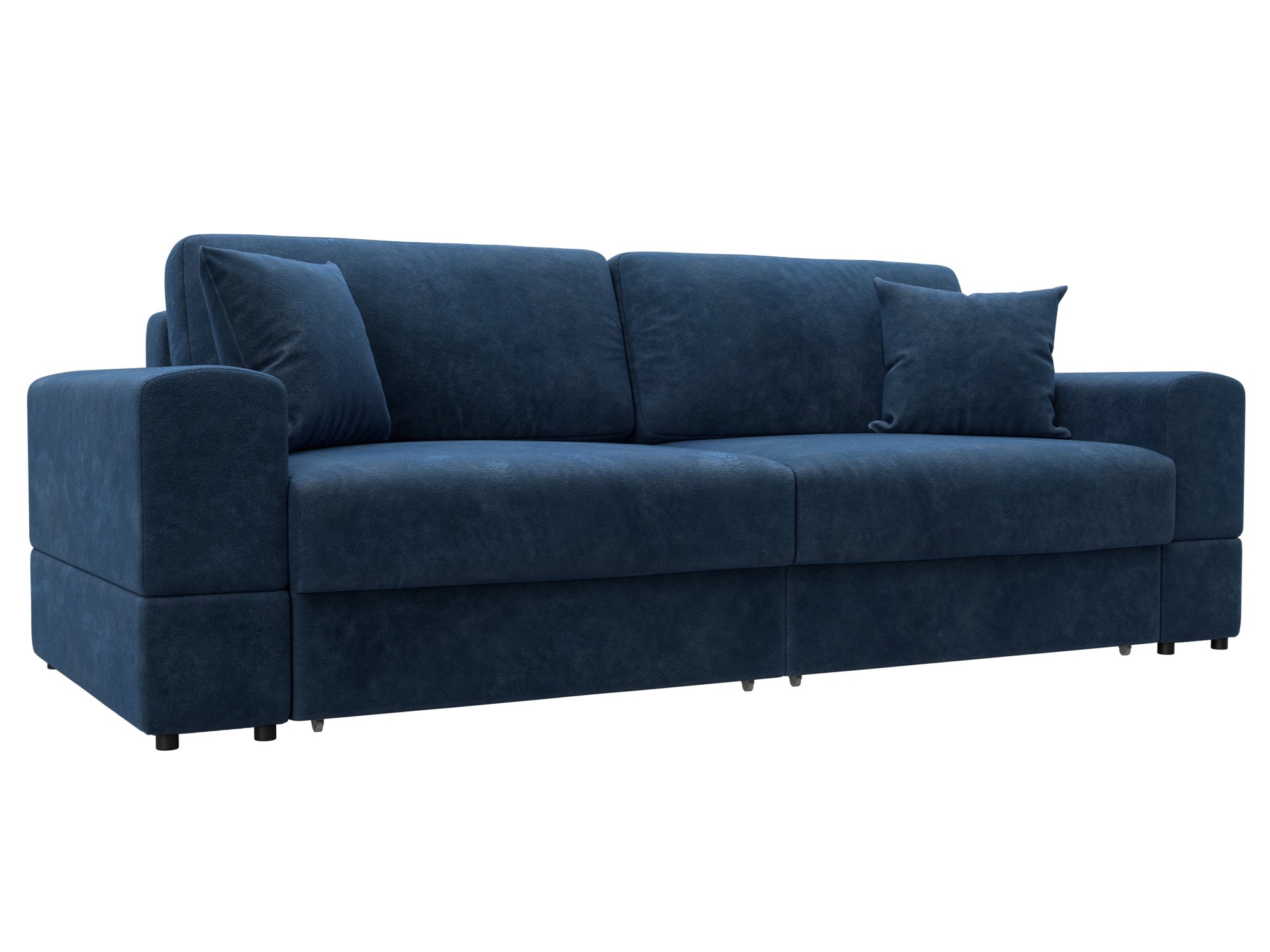 Изображение товара Диван раскладной Лига-055 НПБ велюр синий 246x108x92 см