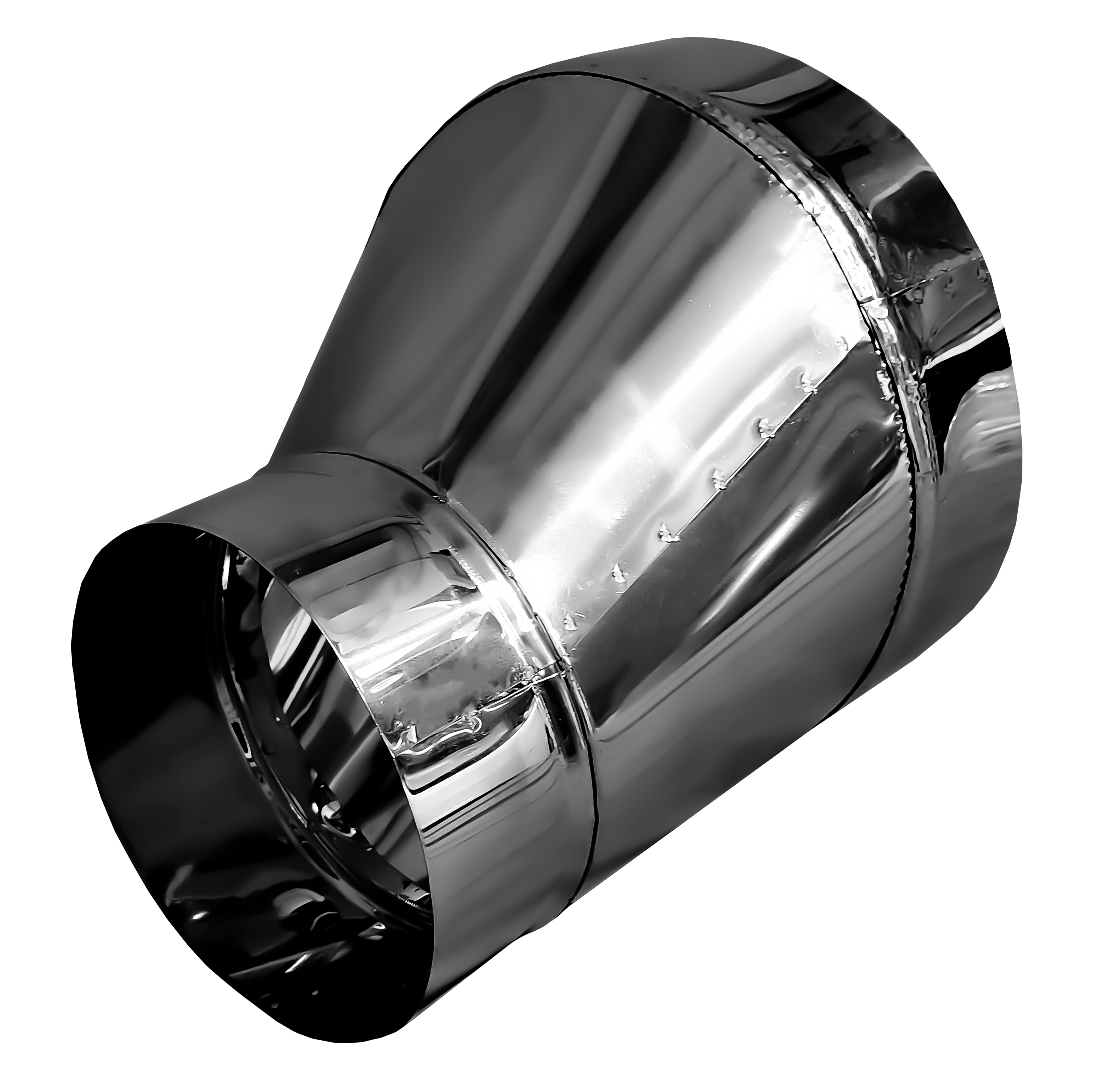 Изображение товара Редуктор эксцентриковый ШАМРАЙ D80/135 нержавеющая сталь для круглых воздуховодов