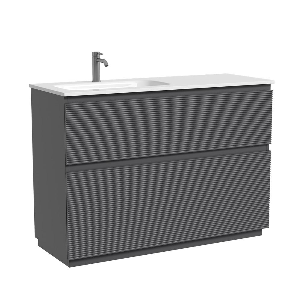 Изображение товара Тумба под раковину напольная Sancos FL120FLGS 119.5см цвет grey soft/левая