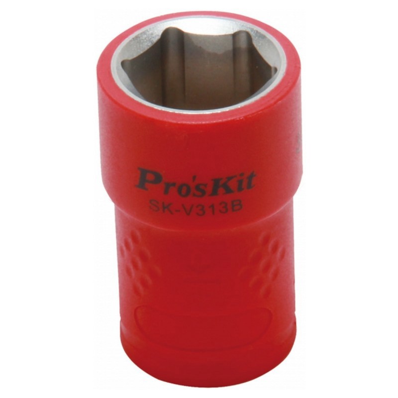 Изображение товара Торцевая головка шестигранная 13 мм изолированная PROSKIT SK-V313B 3/8 дюйма