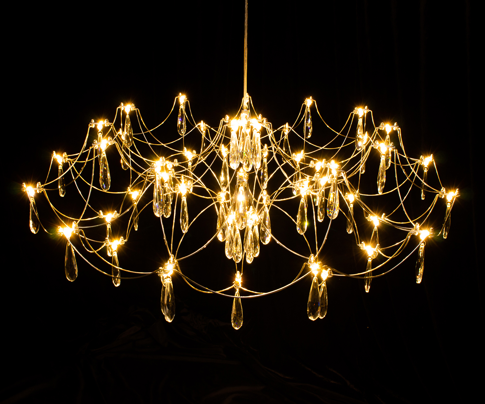 Изображение товара Подвесной светодиодный светильник Kink Light Галанта 07889-80 10 м² нейтральный белый золото